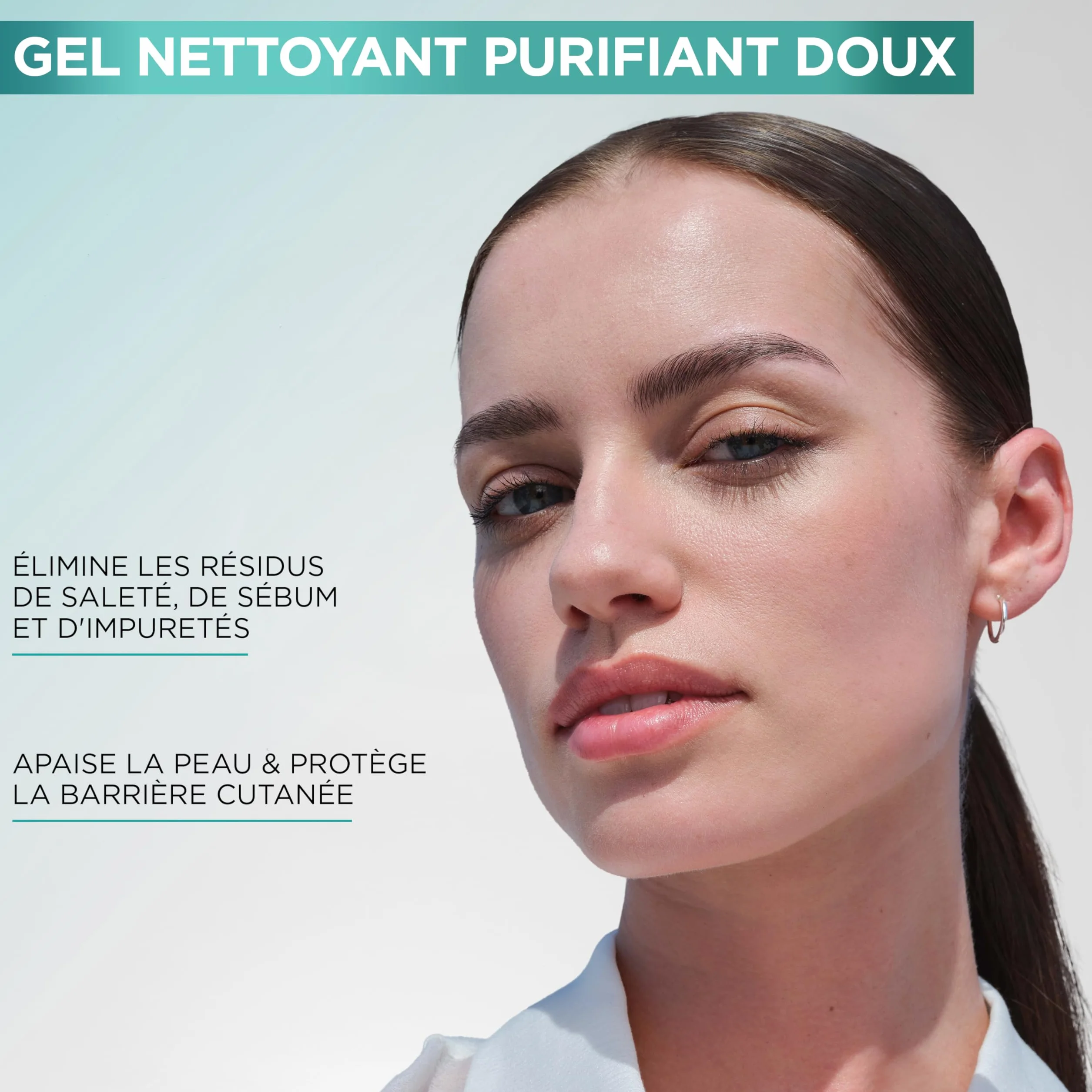Garnier Pure Active Gel Nettoyant Moussant 250 ml Purifie Hydrate Élimine Impuretés Acide Hyaluronique Céramide Argile Vegan