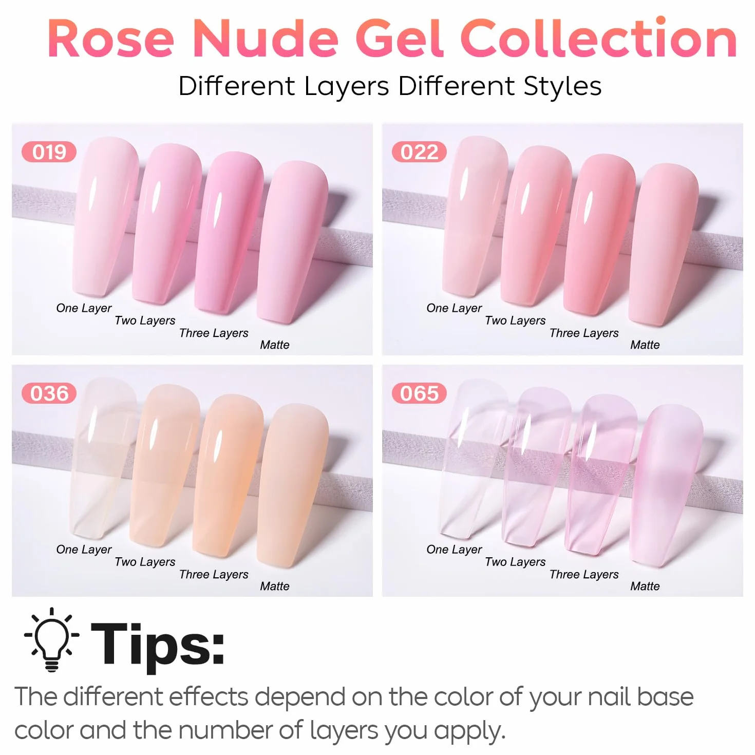 AIMEILI Lot 17 Vernis Semi Permanent Nude Rose Pastel 10ml UV LED Nail Polish Soak Off Manucure