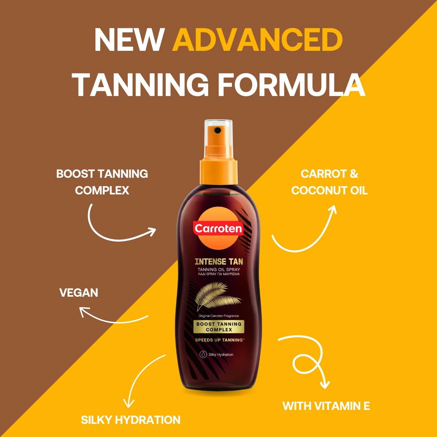 Carroten Intensive Tanning Oil 150ml - Accelerateur de Bronzage - SPF0