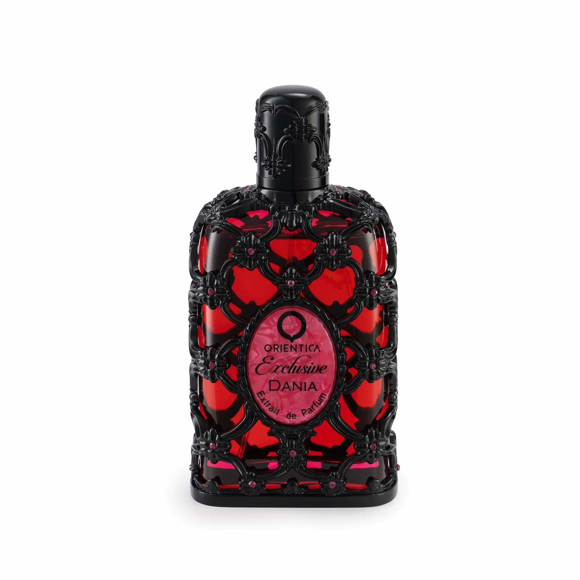 Orientica Luxury Collection Dania Eau de parfum 80 ml – Parfum oriental floral unisexe – Parfum de luxe longue durée pour homme et femme – Parfum élégant de qualité supérieure avec ambre, musc et