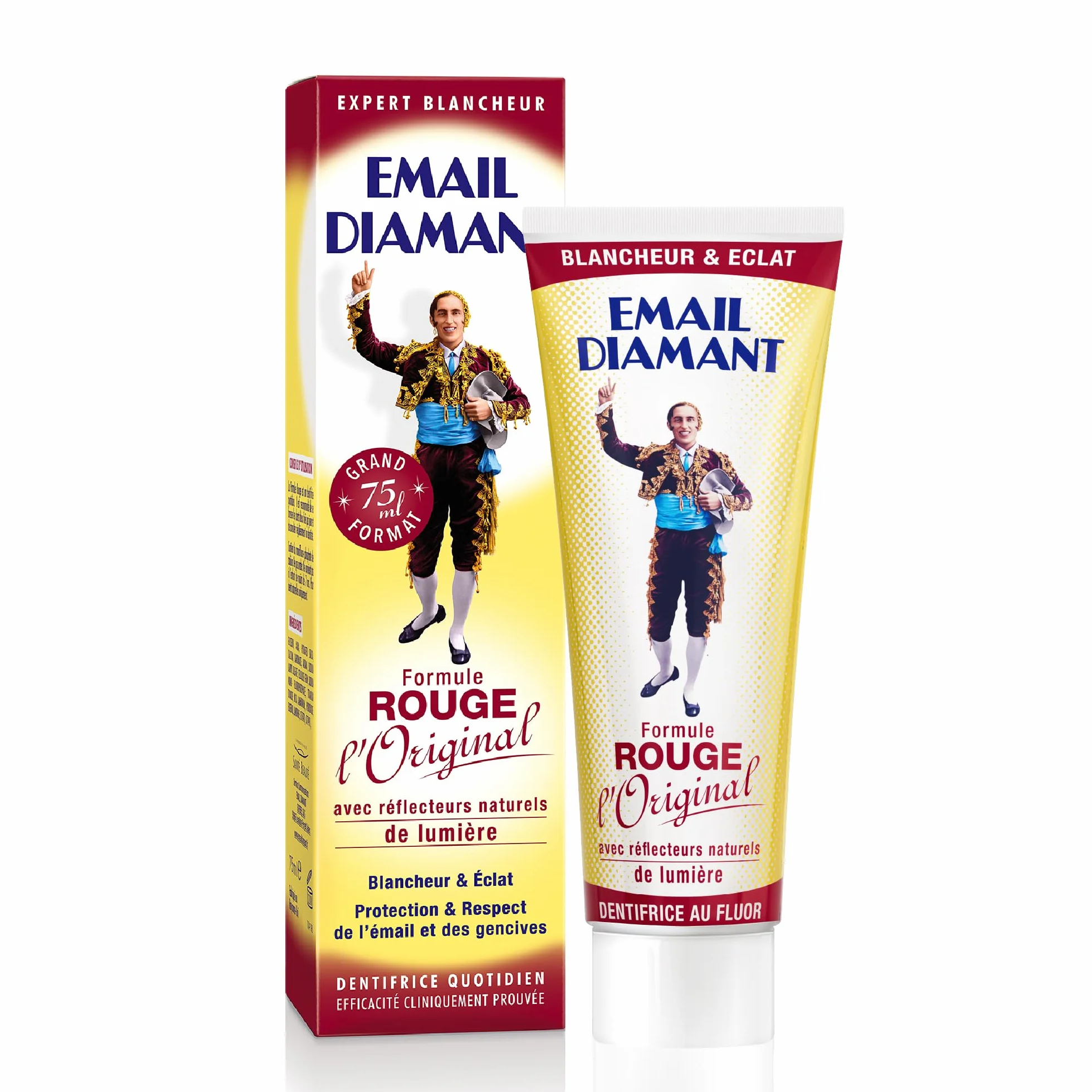 Email Diamant Dentifrice Blanchissant Formule Rouge L'Original 75 ml