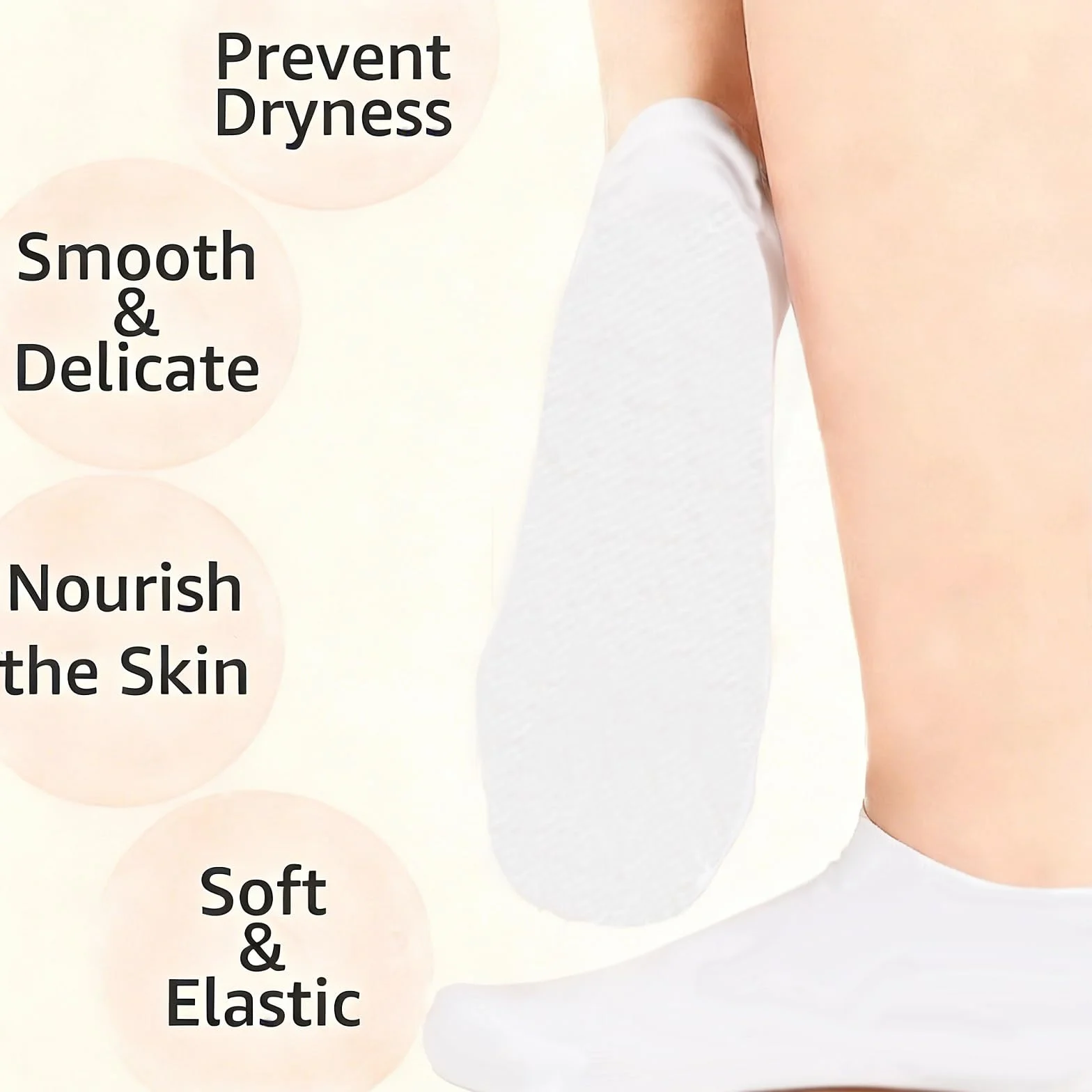 VolksRose Masque Pieds et Mains en Silicone Antidérapants Hydratants avec Peeling pour Callosités - Soin Réutilisable
