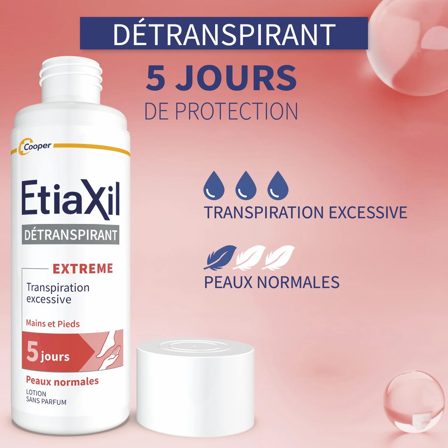 Etiaxil détranspirant pieds peaux normales 100 ml