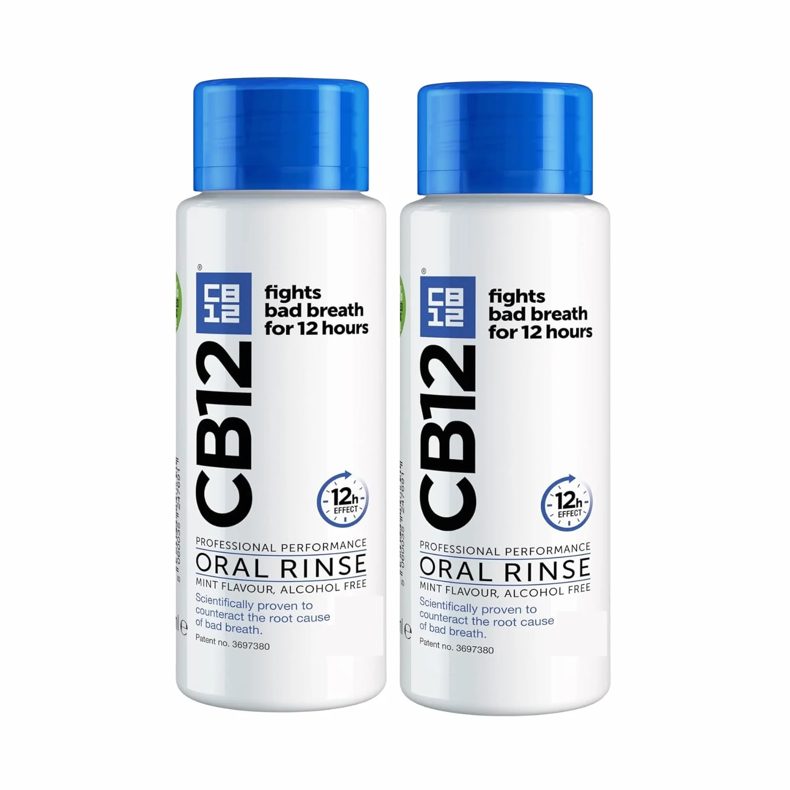 CB12 Rince-bouche quotidien sans alcool fluorure 2x250 ml