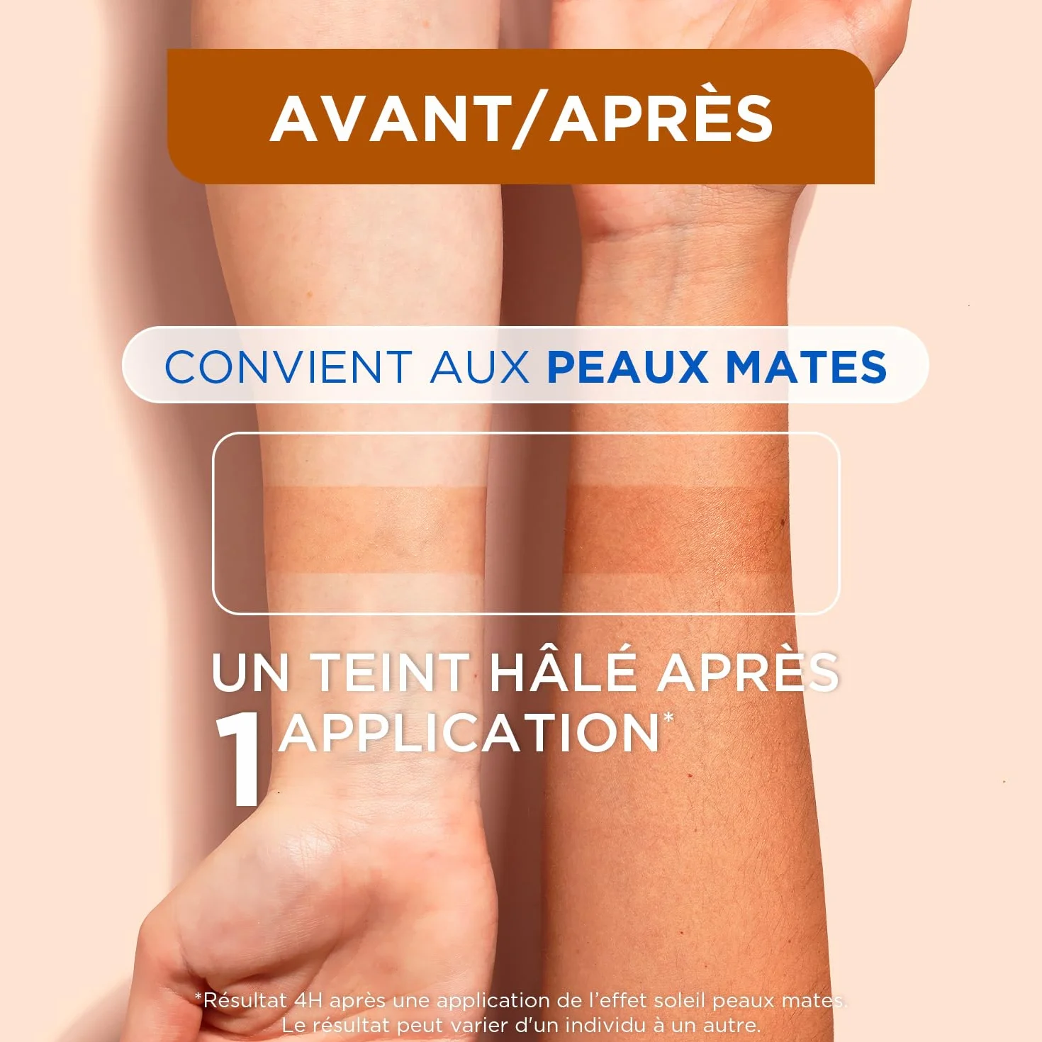 MIXA Autobronzant Lait Corps Nourrissant Effet Soleil Progressif 24H Nutrition Beurre de Karité Huile d’Abricot 250ml