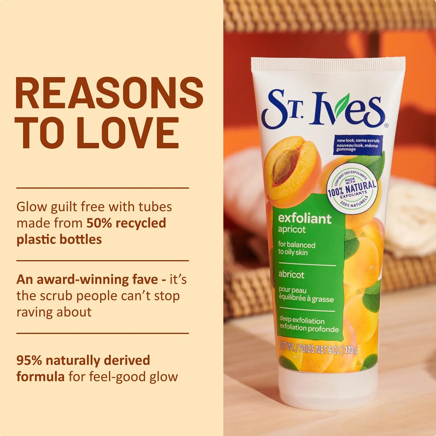 St Ives Apricot Scrub Invigorating 150ml