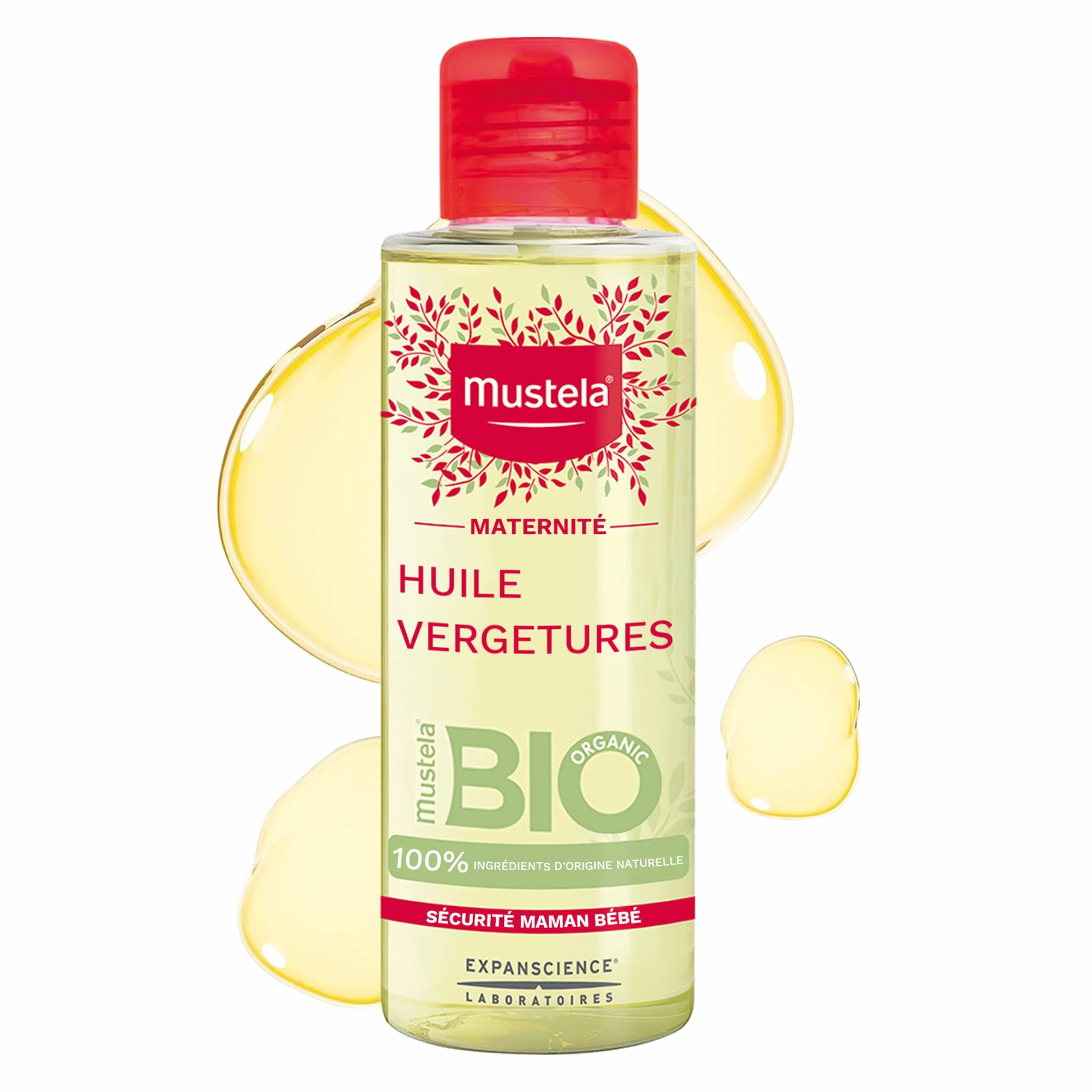 Mustela Huile Vergetures Grossesse Bio Soin Corps 100% Ingrédients Naturels Maracuja Maternité