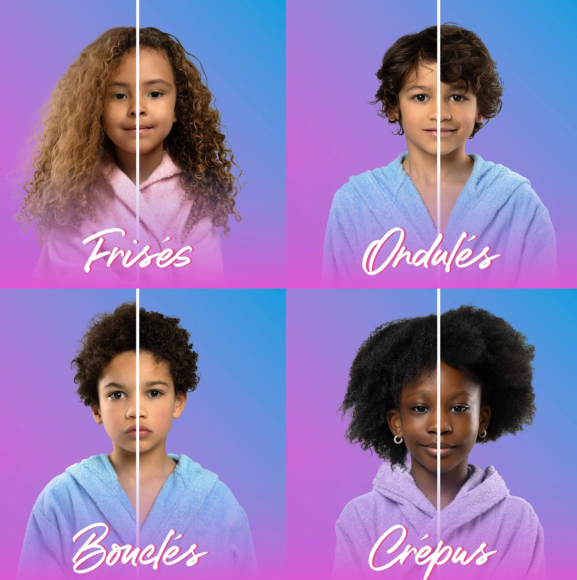 Les Secrets de Loly Bubble Kurl Spray démêlant enfant 250 ml Cheveux bouclés frisés crépus