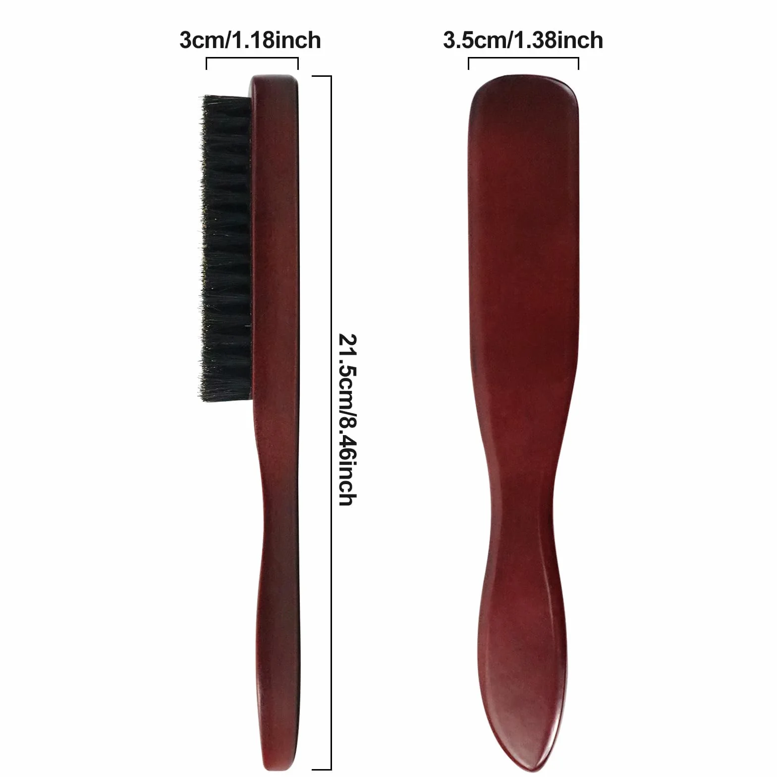 Brosse en Poil de Sanglier pour Cheveux Homme Femme Nettoyage Barbe