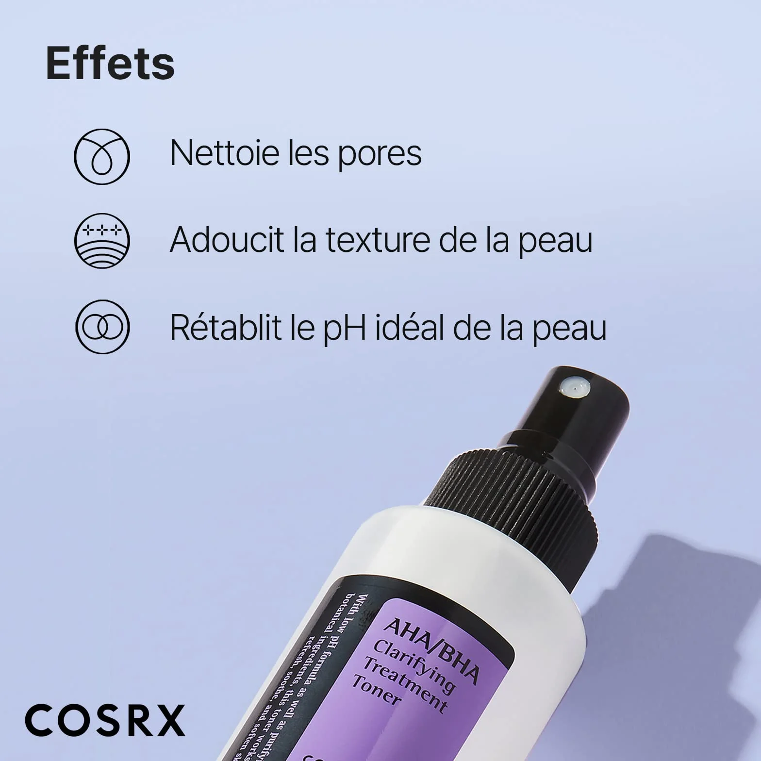 Cosrx AHA/BHA Clarifying Treatment Toner 150 ml Lotion exfoliante visage