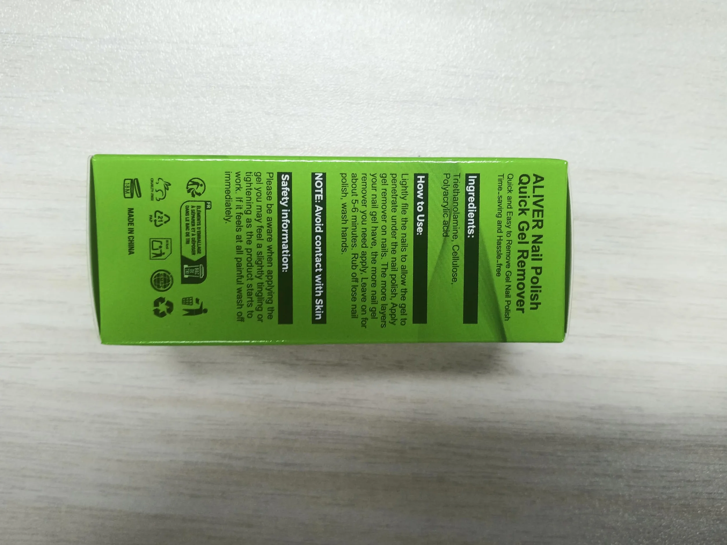 Dissolvant magique pour vernis gel UV - Lot de 3 dissolvants pour manucure