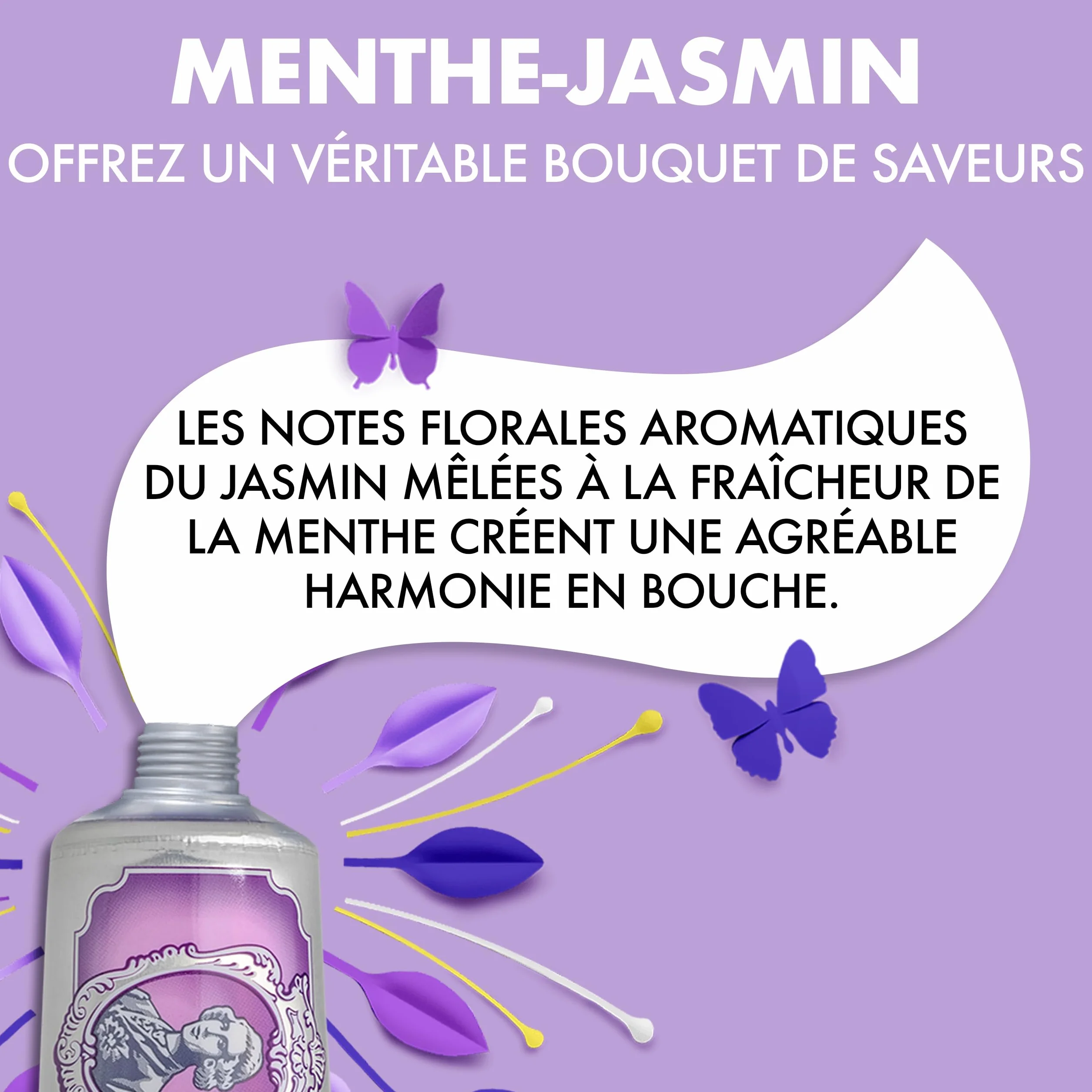 Marvis Dentifrice Menthe-Jasmin 85ml, Aide à éliminer la plaque dentaire et promouvoir des gencives saines