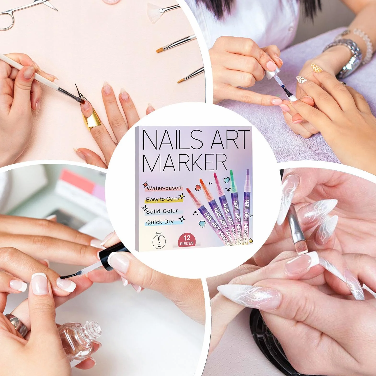 Vernis À Ongles Stylo Marker Pointe Feutre DIY Manucure Décoration Dotting Pen Outils Pour Salon