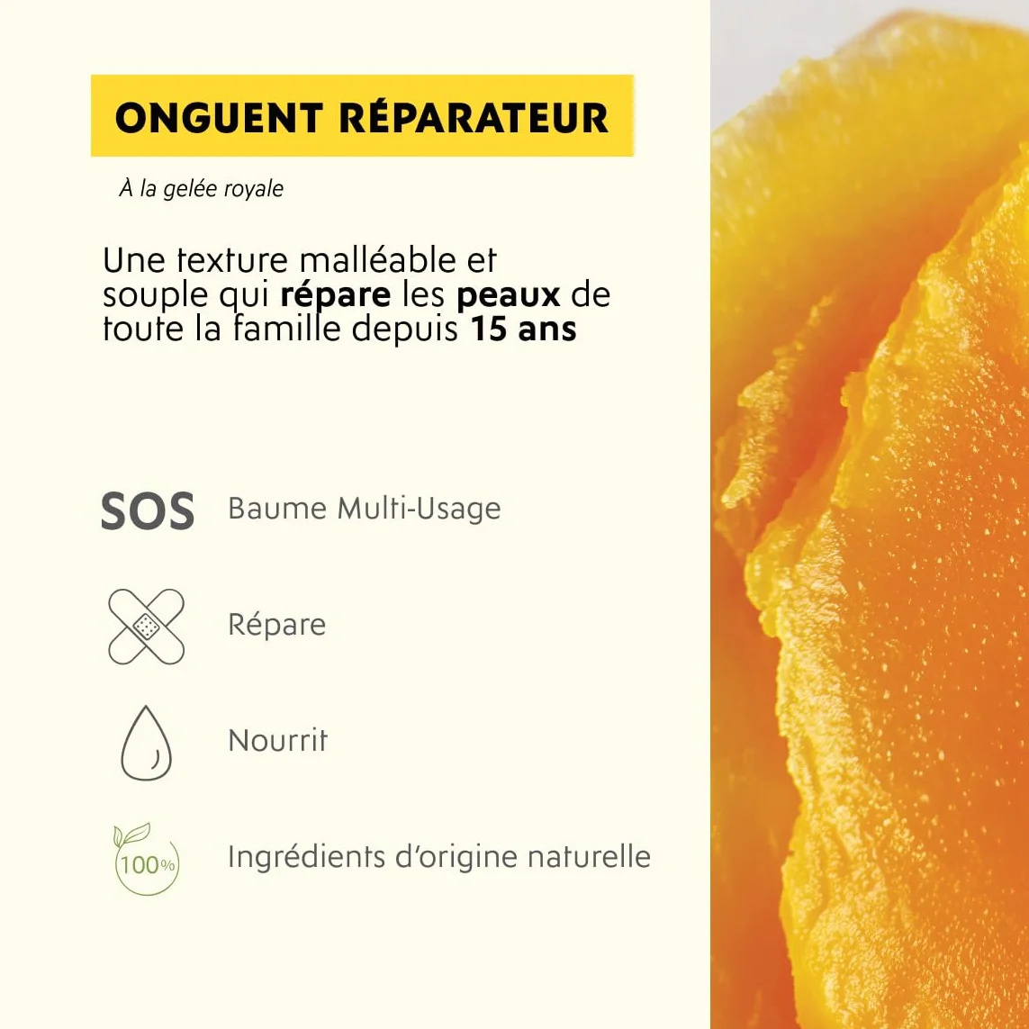 Alvadiem Onguent Réparateur Gelée Royale Baume Crevasses Mains Pieds 50 ml