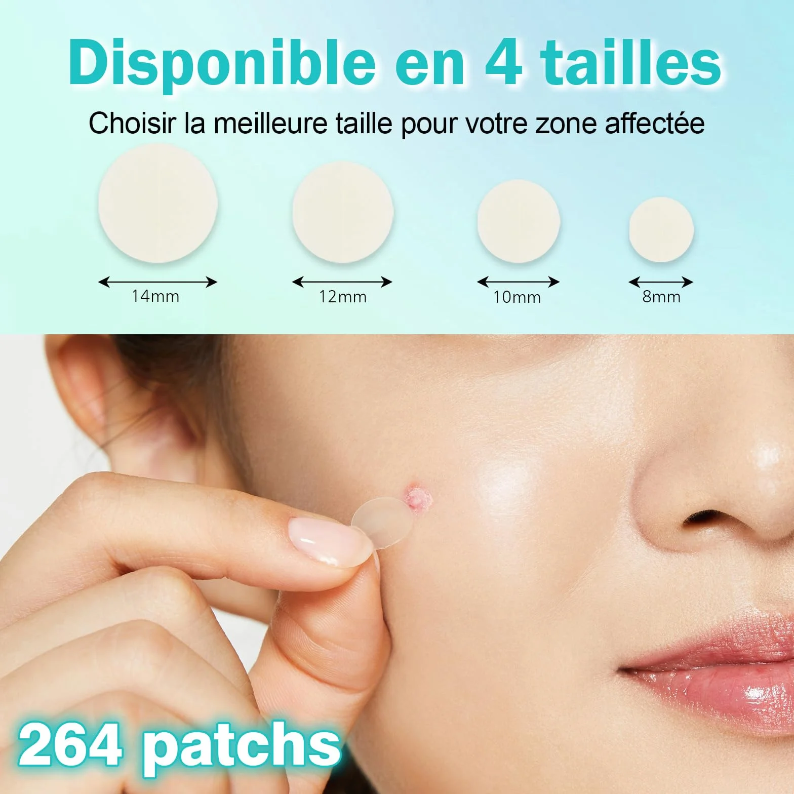 Pimple Patches Invisibles Imperméables à l'Huile de Tea Tree et Acide Salicylique Anti-Bouton