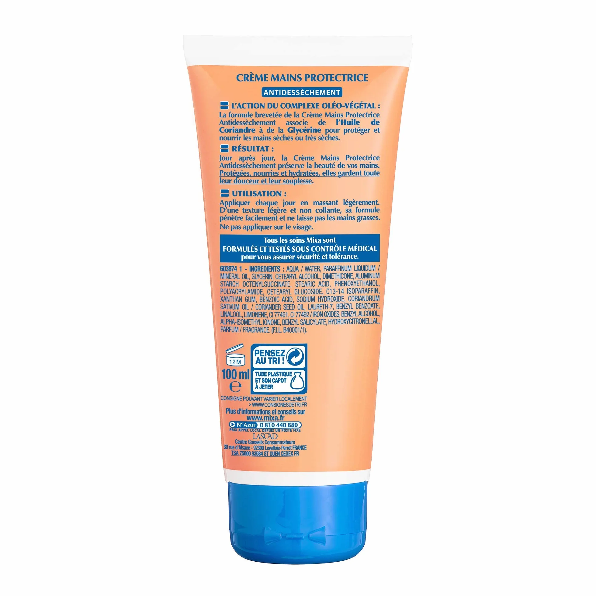 Mixa Crème mains Anti-dessèchement 100ml