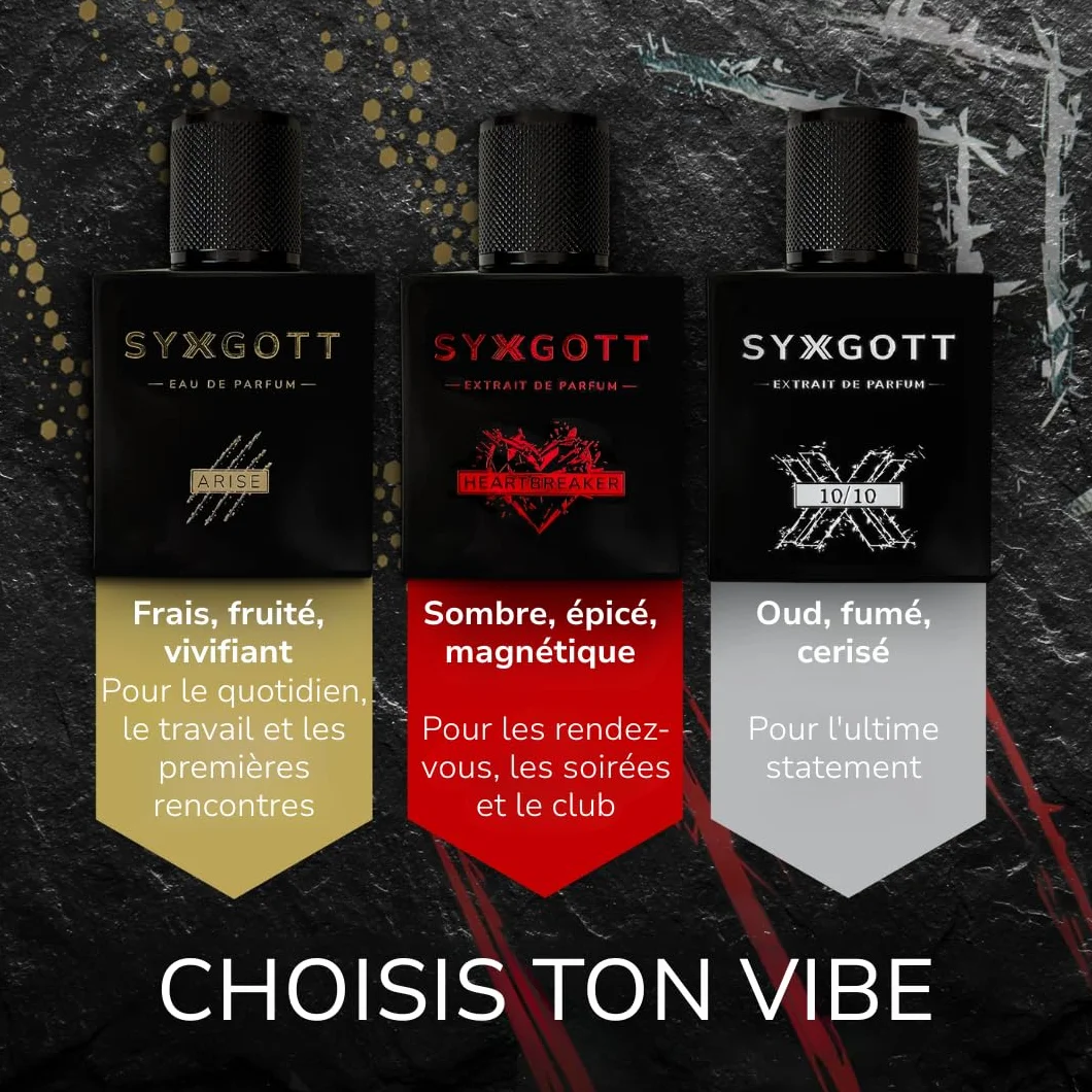 SYXGOTT Arise Parfum pour homme avec huile de phéromone, eau de parfum pour homme, parfum frais et fruité, parfum parfait pour l'automne et l'hiver