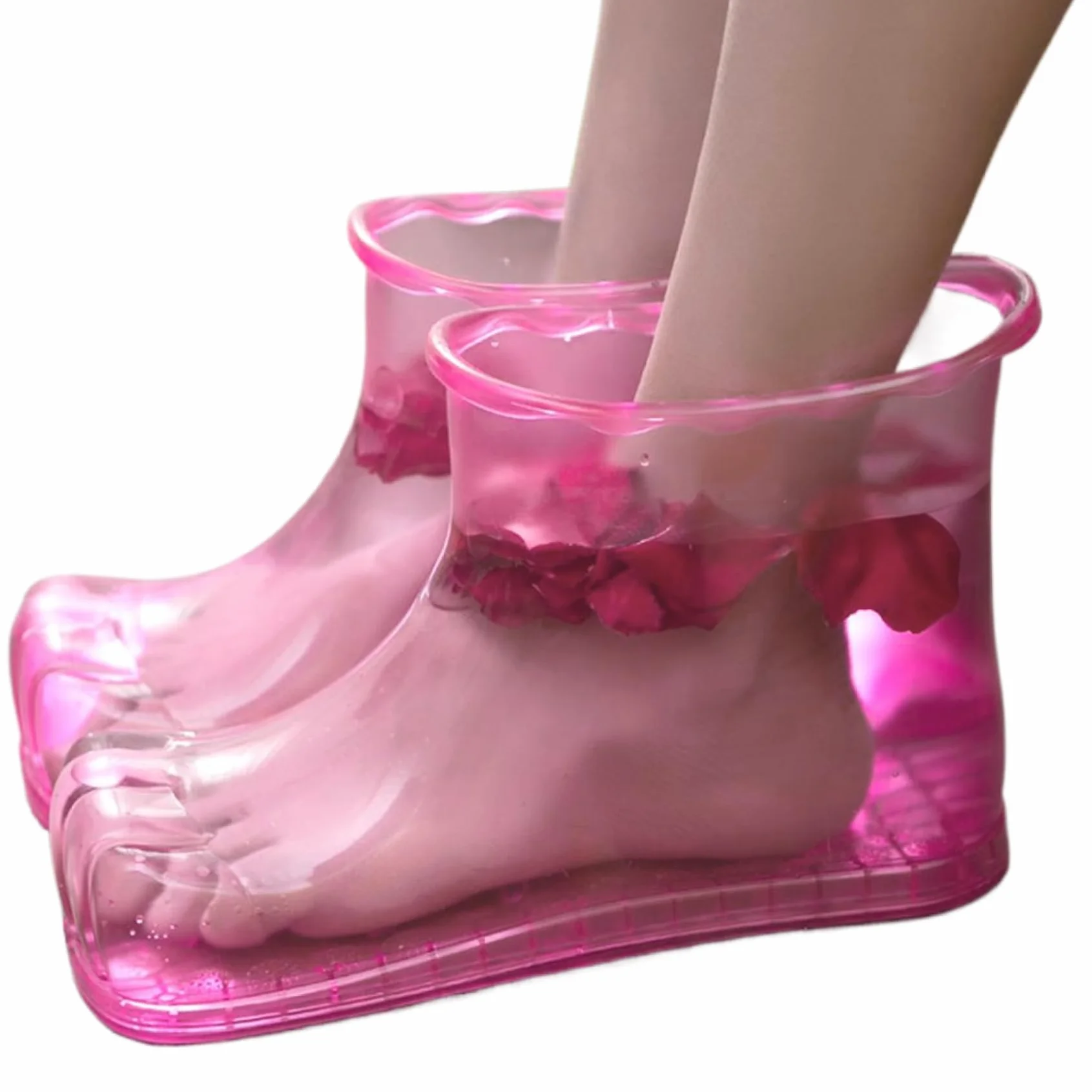 Bassin du pied pour tremper les pieds couverture complète des chaussures de bain à pied avec des points de massage faciles à utiliser le trempage portable pour se relaxer et auto-soif ..