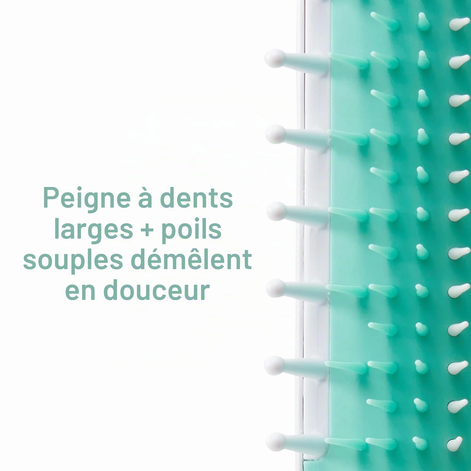 Frida Baby Brosse à cheveux pour enfant : brosse à cheveux à poils solides pour cheveux épais ou bouclés