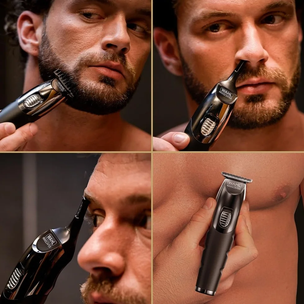 WAHL Tondeuse à barbe rechargeable lithium USB Manscaper Toolbox noir