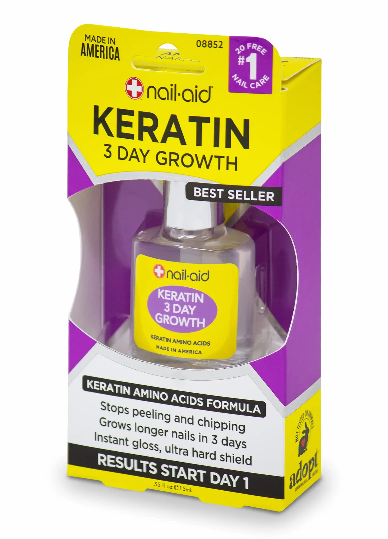 Nail-Aid Kératine Croissance 3 jours, 0,55 fl oz