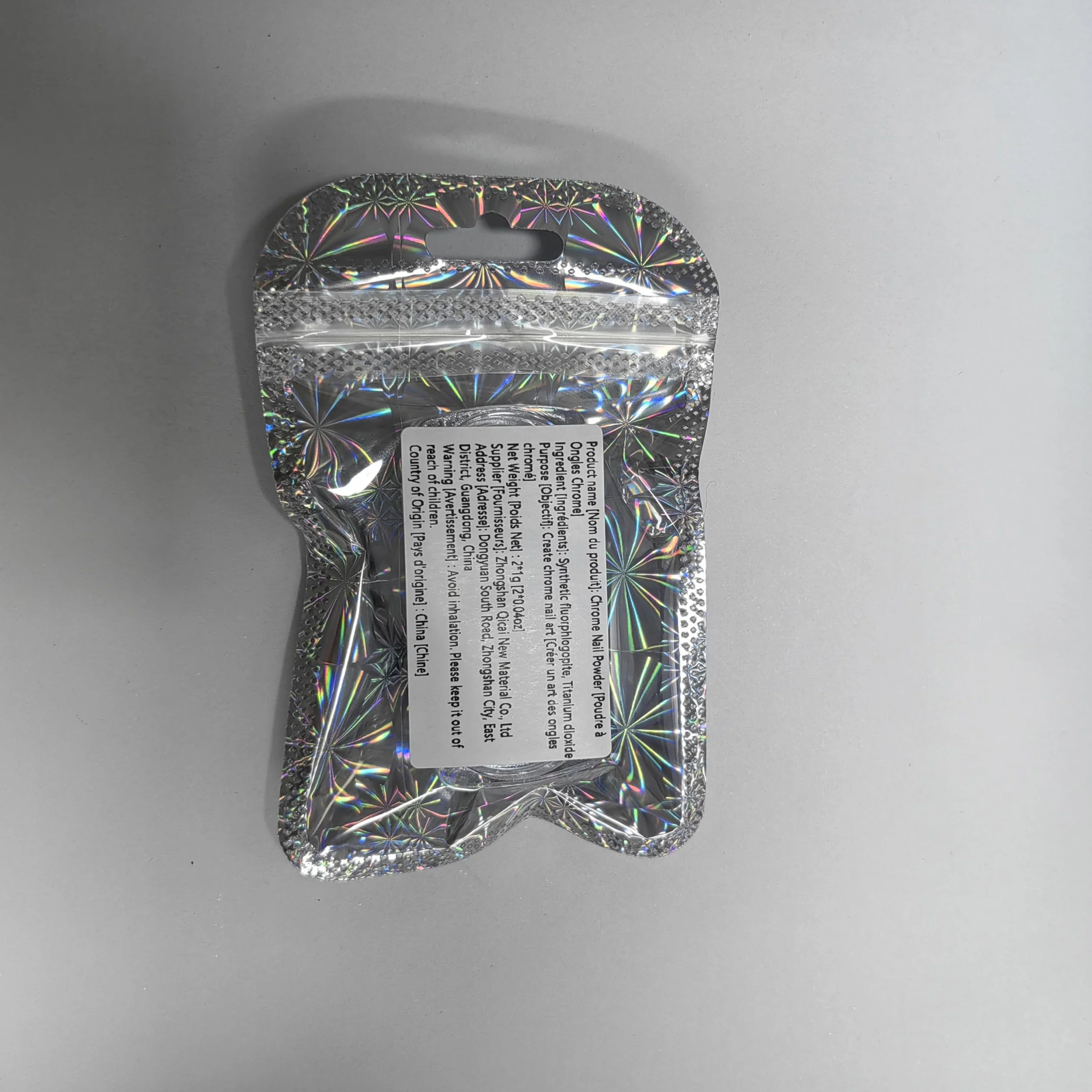 Allstarry Chromée Poudre à Ongles Nacrée Blanche, Poudre Irisée Aurore Effet Miroir Métallique, Poudre Transparente Sirène pour Vernis Gel