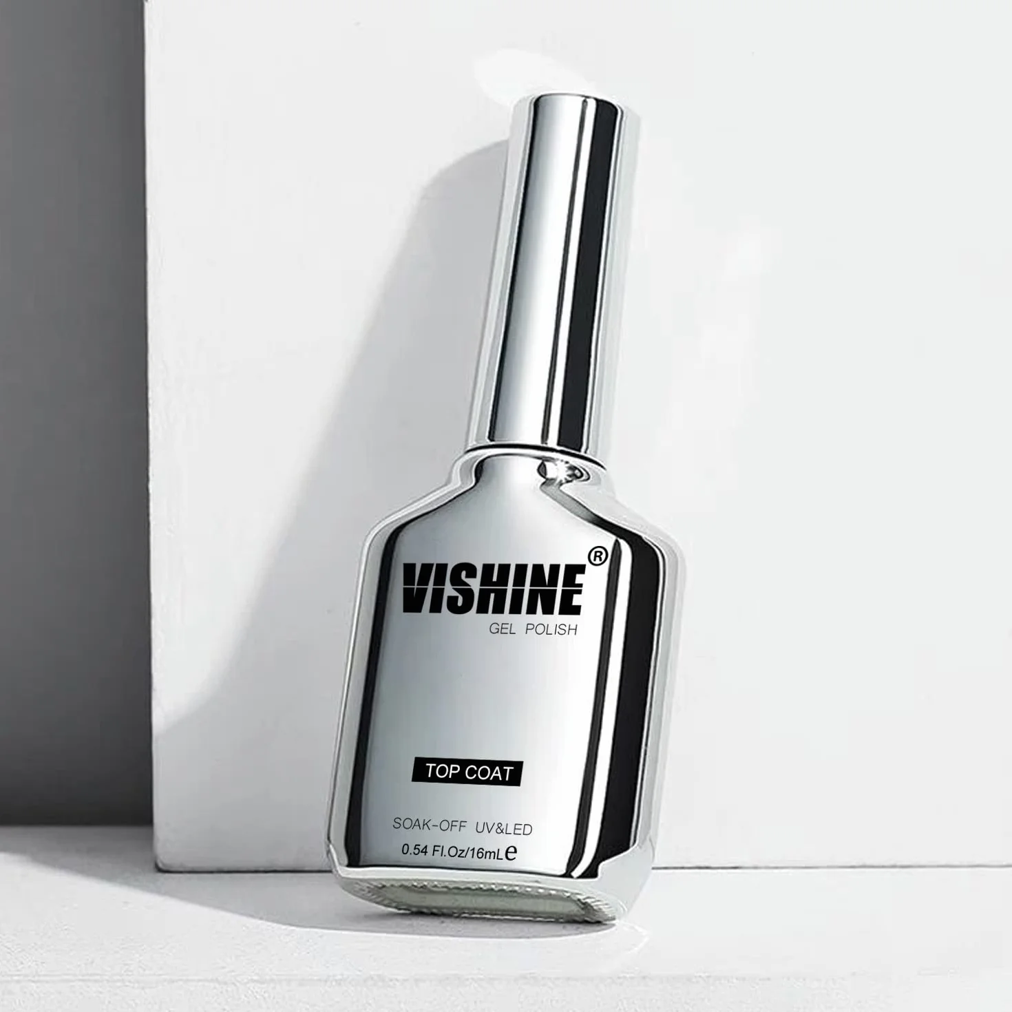 Vishine Vernis à Ongles Gel Semi Permanent Ultra Brillant Finish Top Coat No Wipe 2x16ML