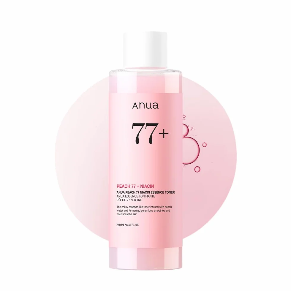 ANUA Tonique À L'Essence De Niacine Peach 77, Tonique Facial Pour Peau De Verre 250 Ml/8,45 Oz Liq. Transparent