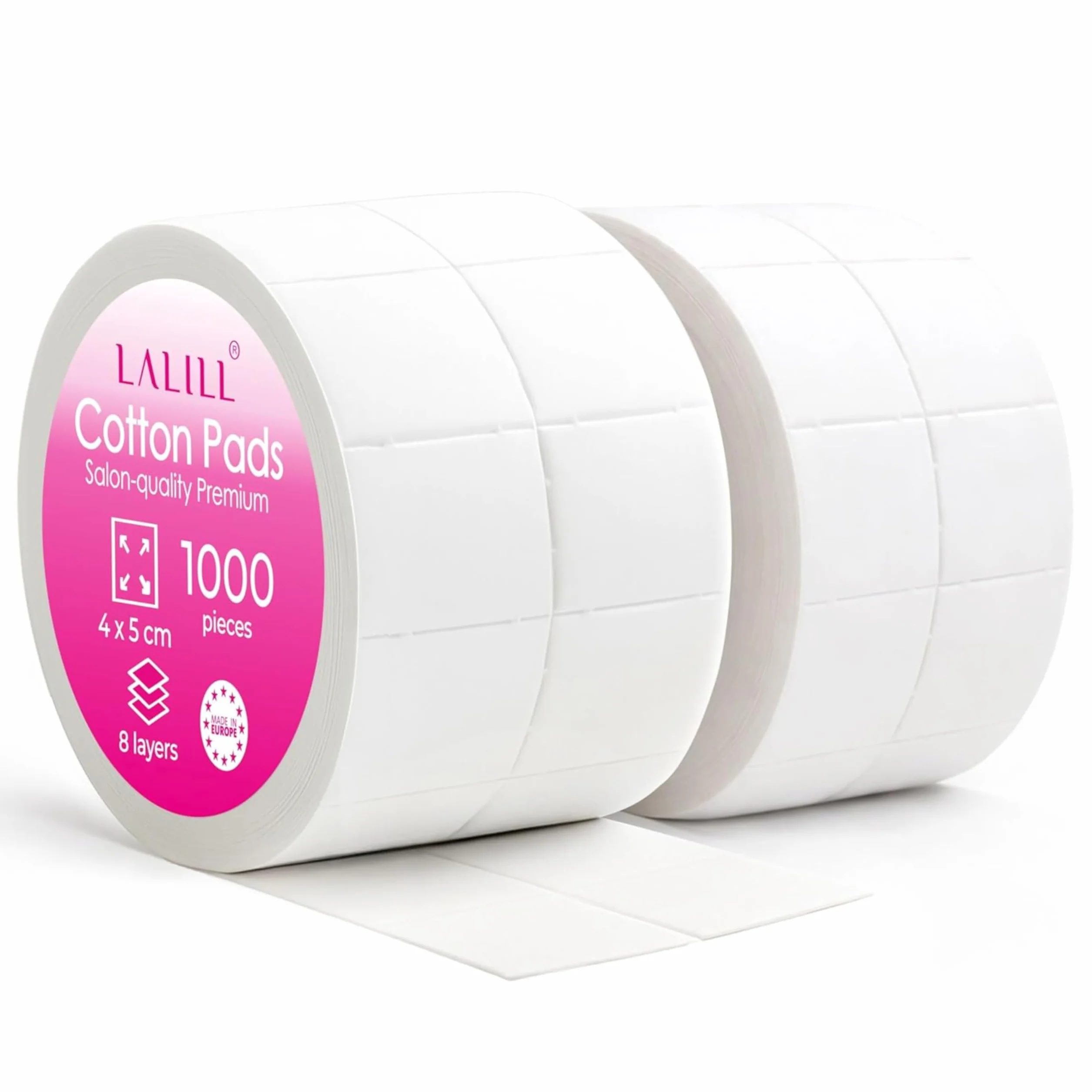 LALILL Tampons non pelucheux Aceton Remover Lingettes Nageldesign cellulose sans peluches