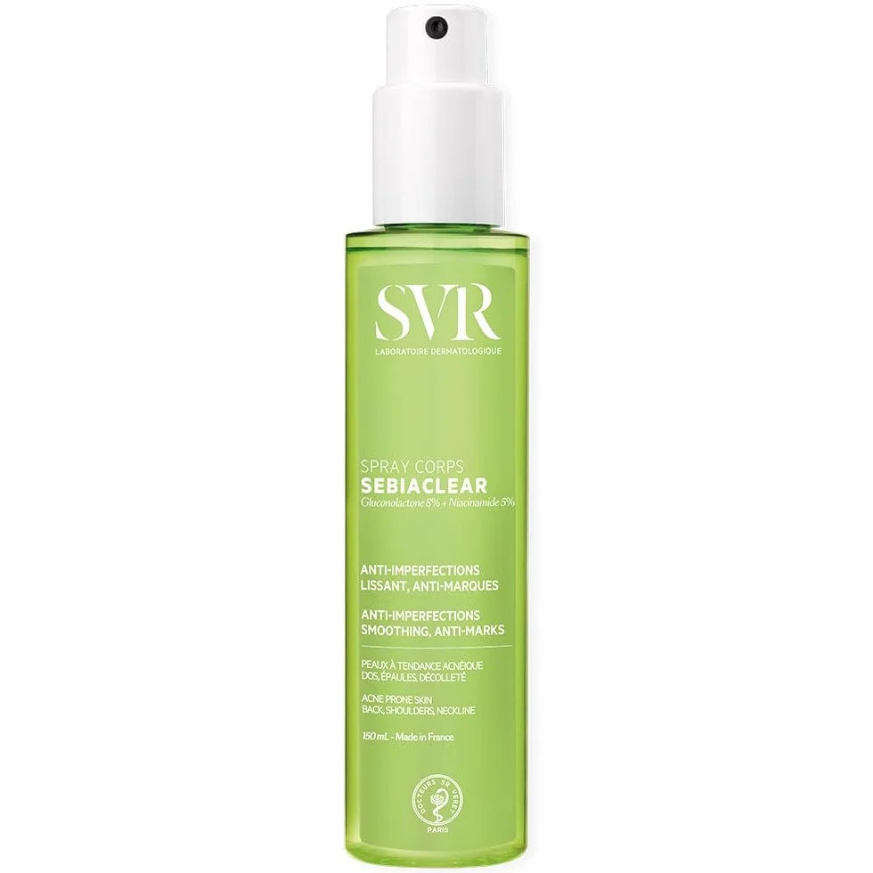 SVR Sebiaclear Spray Corps Anti-Imperfections 150 ml Niacinamide Zinc Gluconolactone