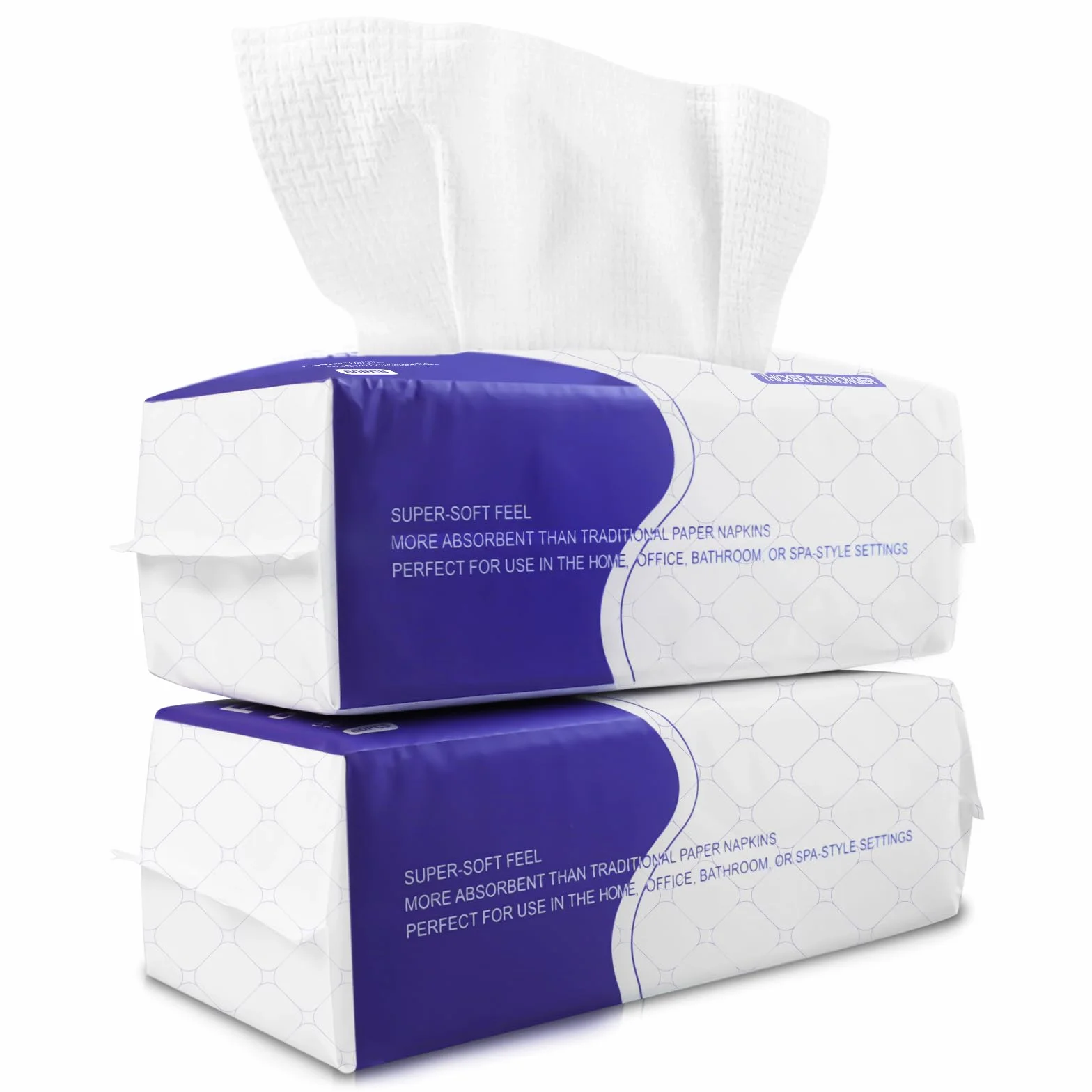 Serviettes visage jetables en coton 20x20 cm 120 pièces sans parfum démaquillage soins bébé