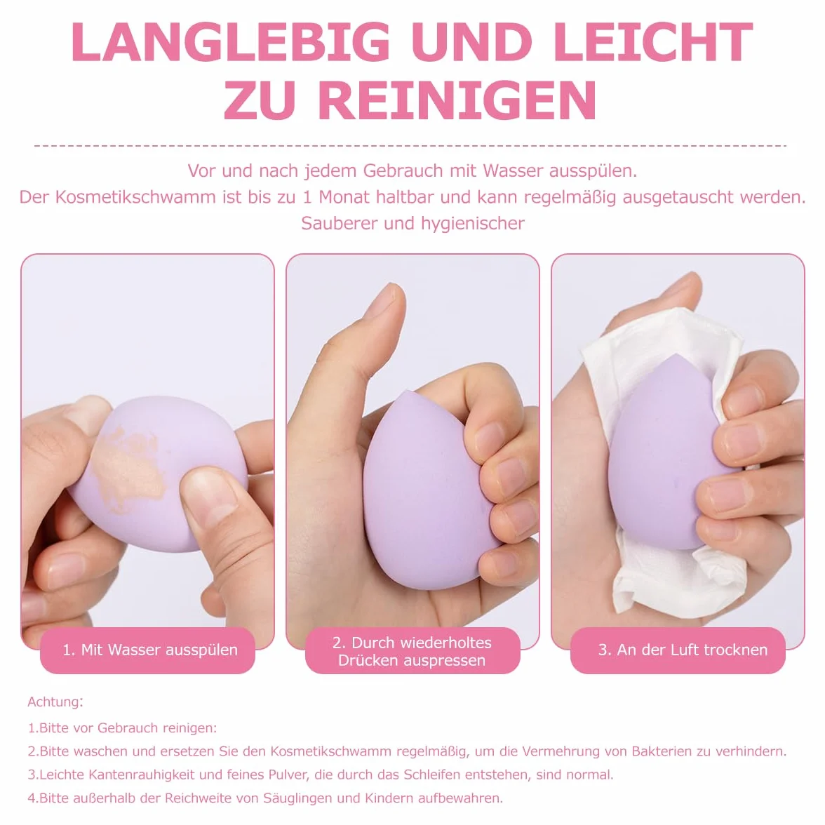 Set de 8 éponges de maquillage, éponge œuf large, poudre colorée, lavable, remplacement, fond de teint, crème solaire