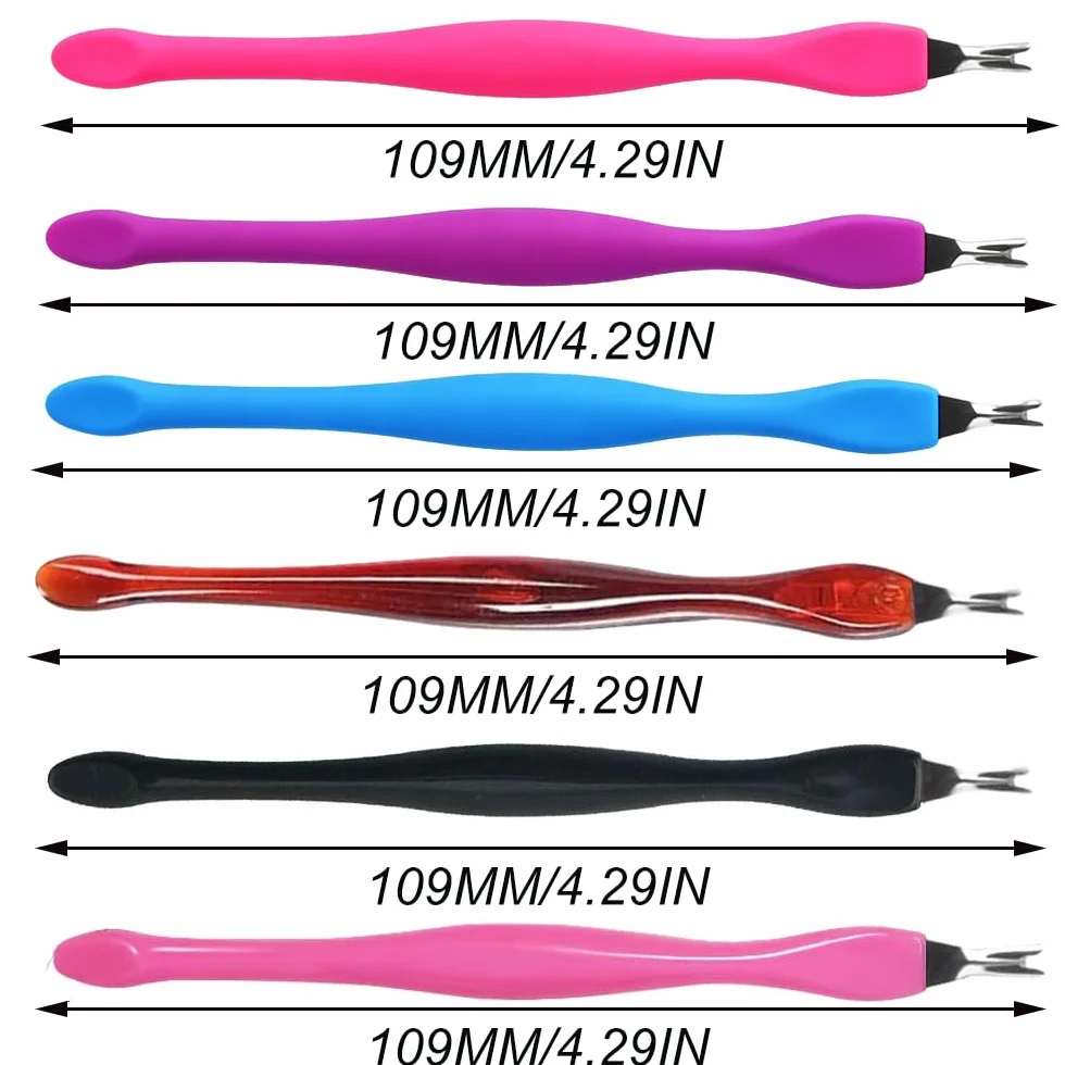Cuticule à Ongles Fourches 18 Pcs, Pousseurs Cuticulaires Double Tête, Trimmer Pusher pour Manucure