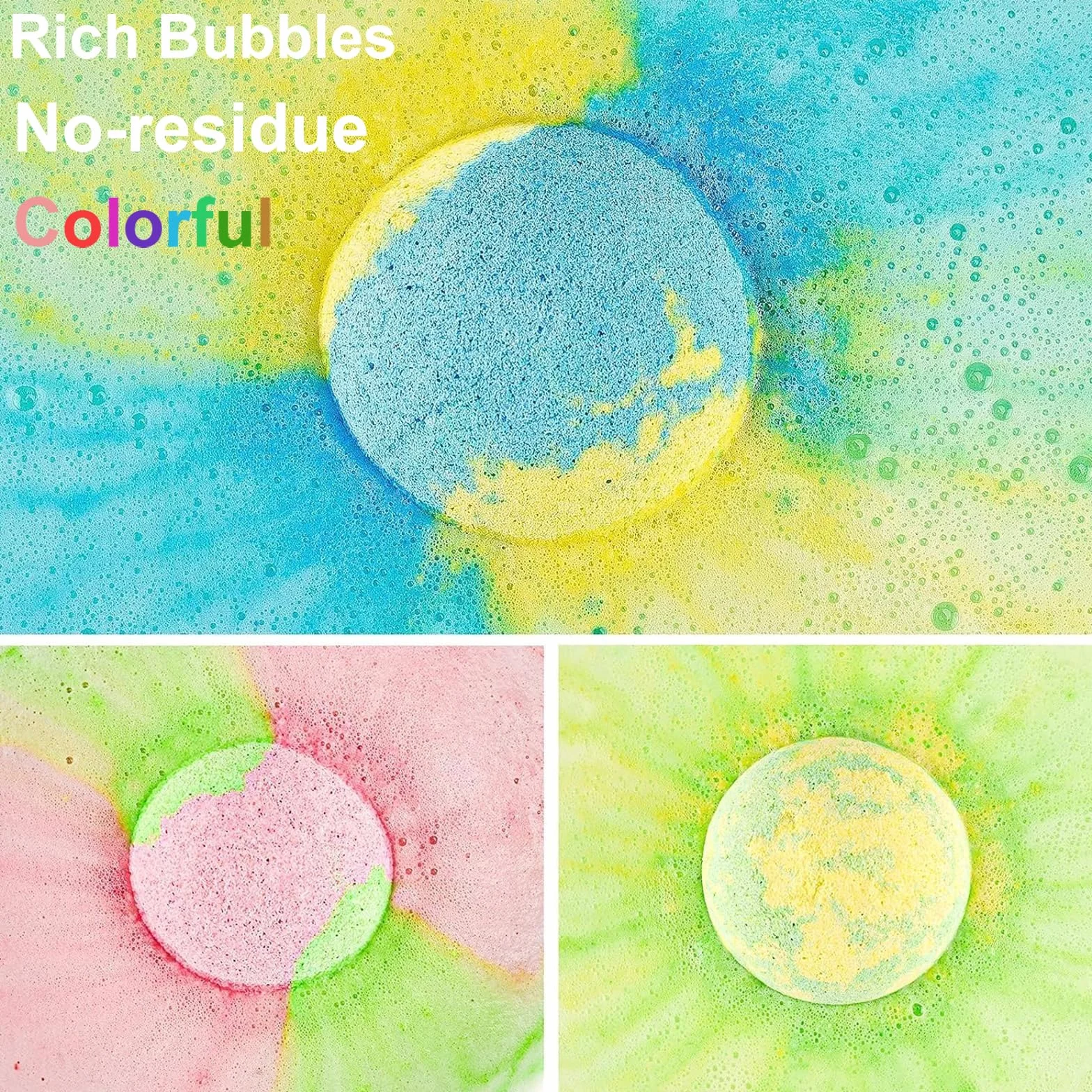 Coffret Cadeau Boules de Bain 14pcs Bombes de Bain Moussant aux Huiles Essentielles Naturels Fait à la Main