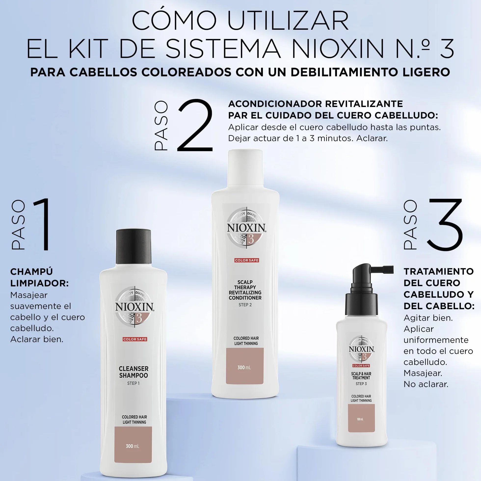 NIOXIN System 3 Conditionneur pour cheveux normaux à fins et colorés 1000ml