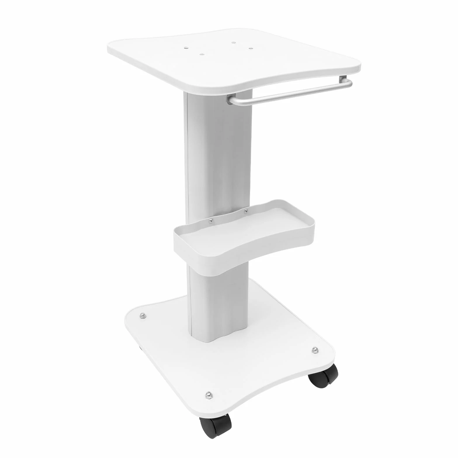 Beauté Chariot cosmétique - Chariot portable avec roulettes - Chariot multifonction pour salon de beauté - Avec compartiment de rangement - Roue de frein - Pour instruments de beauté, sanatorium