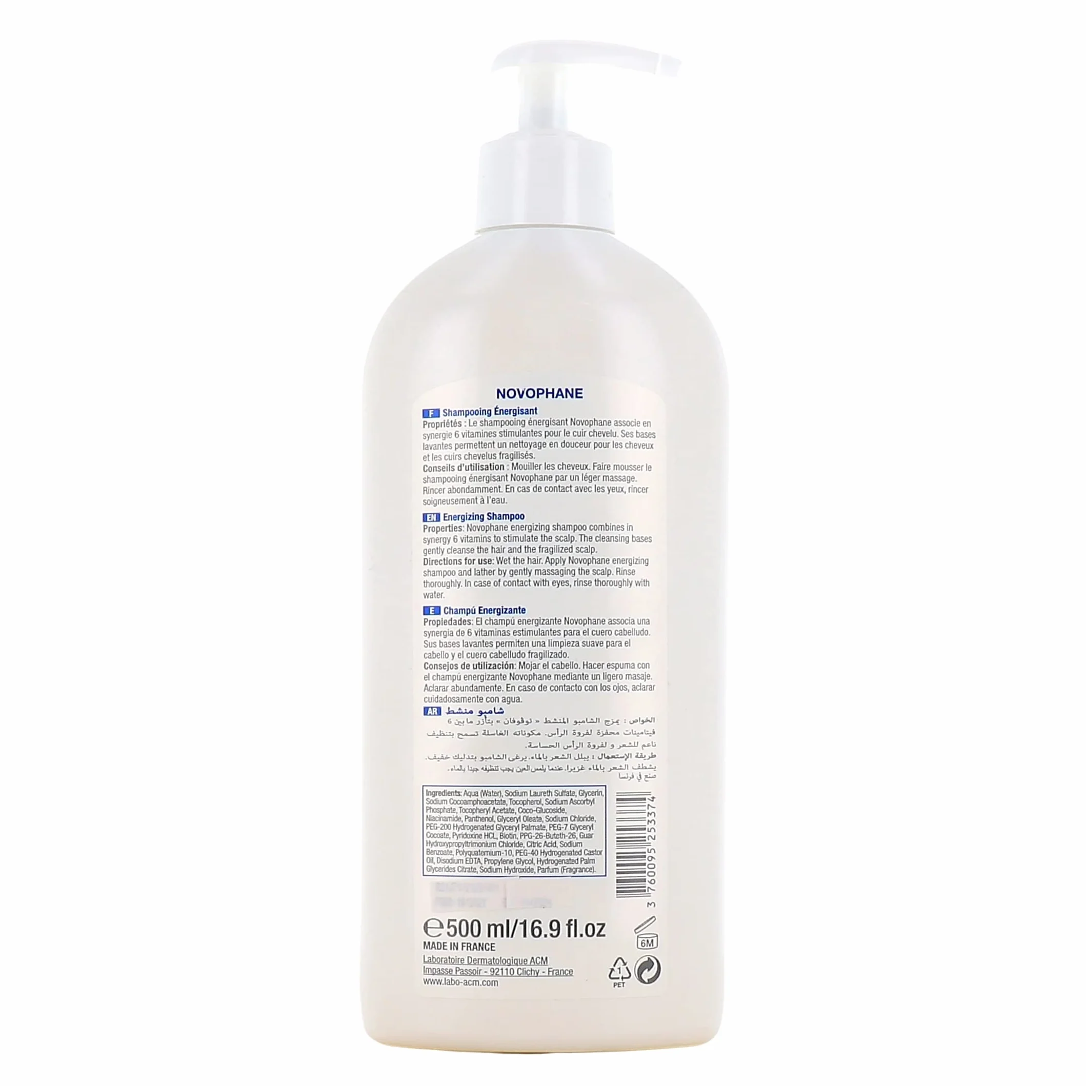 ACM Laboratoire Novophane Energisant Anti Hair Loss Treatment Shampoo 200ml Hair Product by ACM