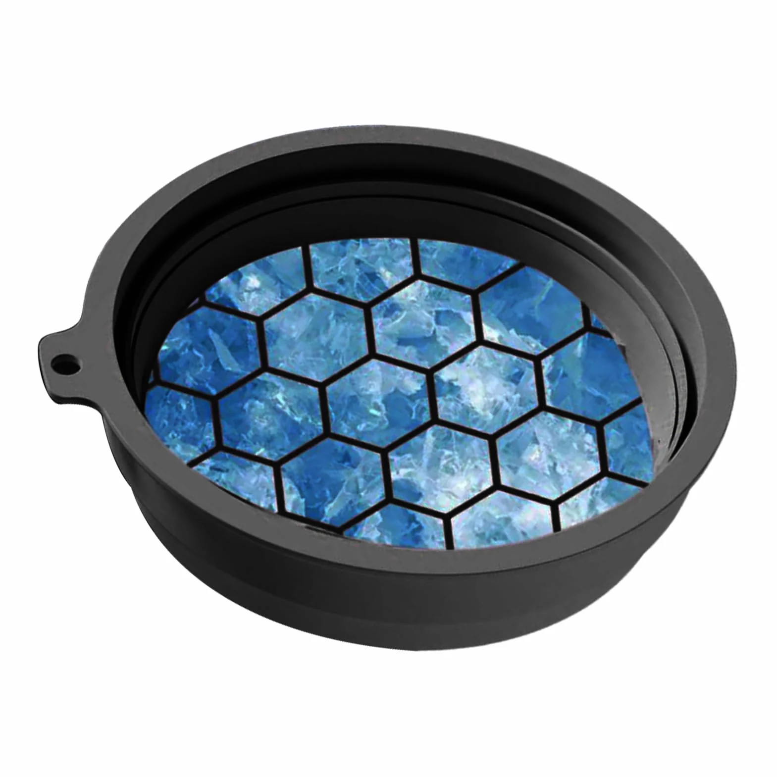 Bassin de Lavage Pliable en Silicone Bol Glacé avec Bac à Glaçons Intégré pour Visage
