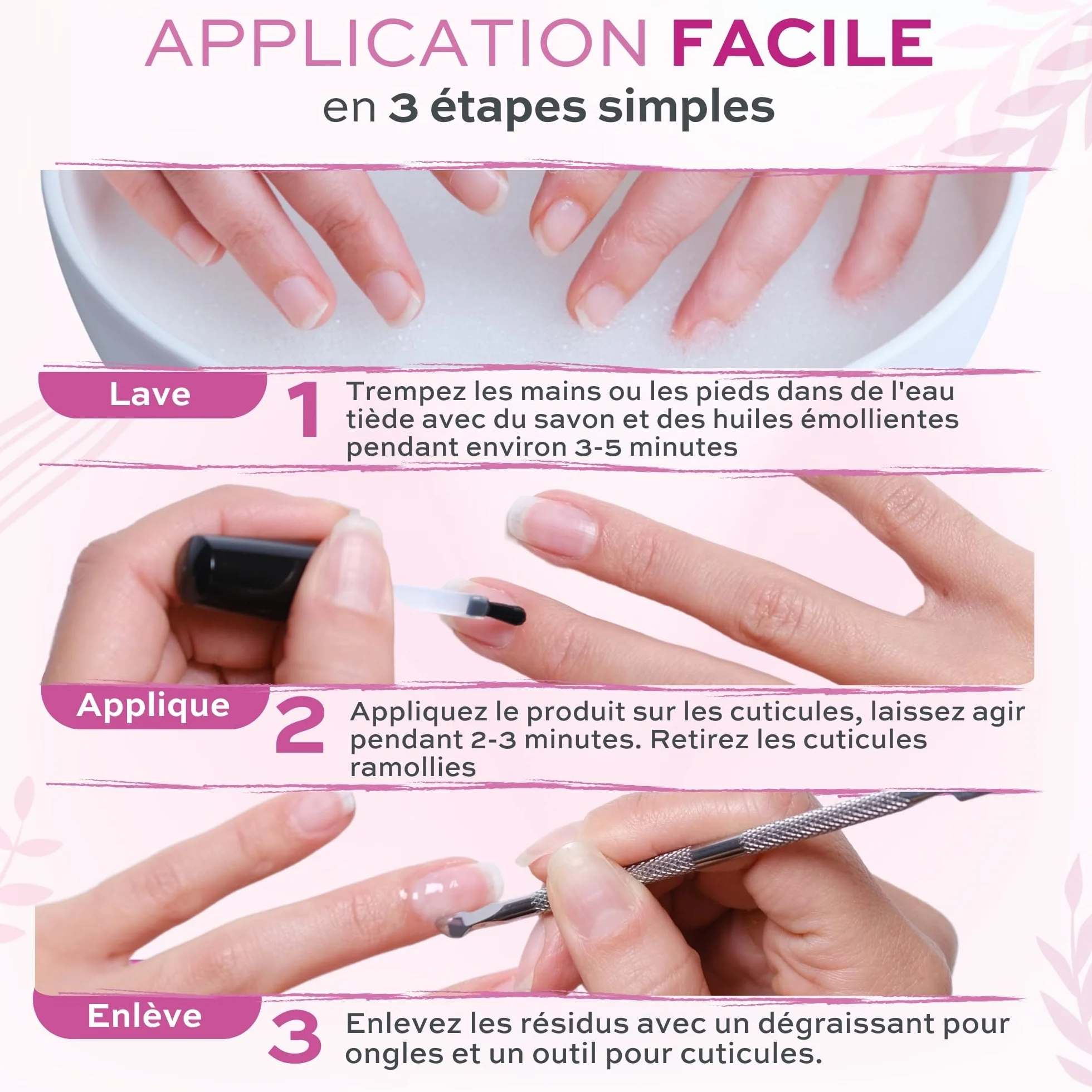 Vernis Cuticules Remover 12 ml - Dissout et enlève le traitement des cuticules pour les ongles