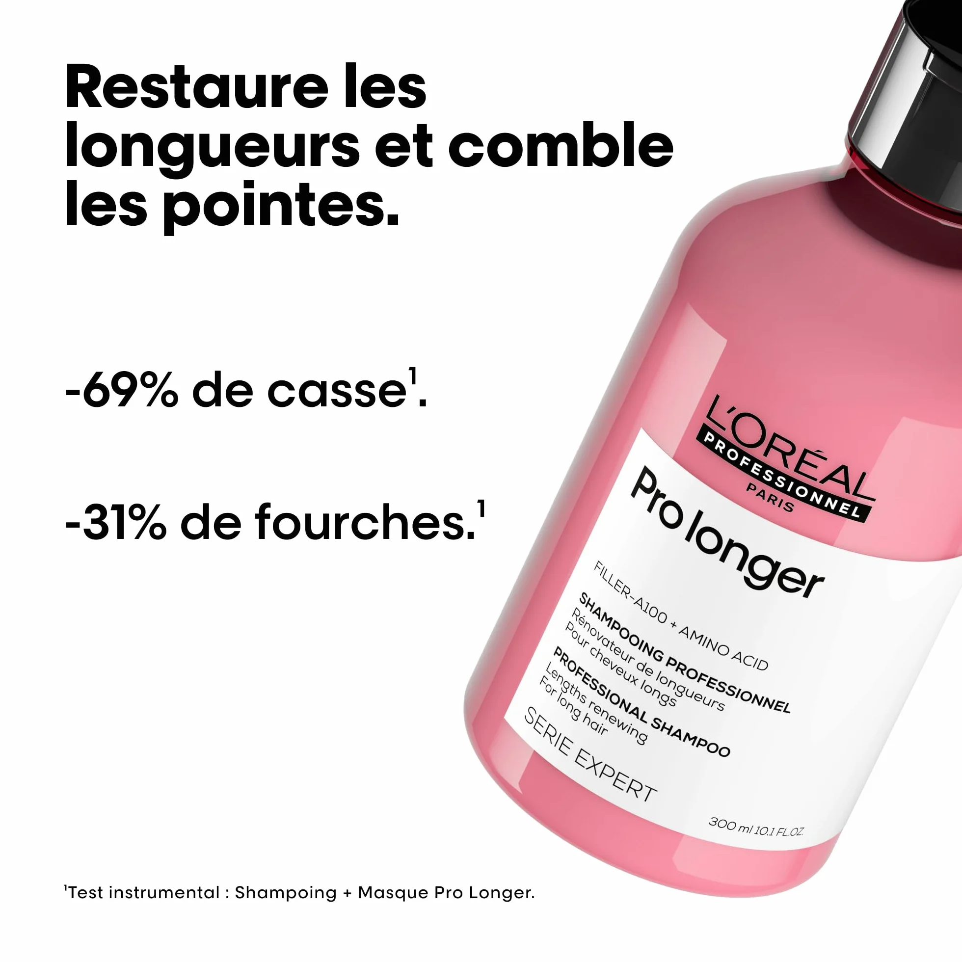 L'OREAL PROFESSIONNEL - Renovateur de Longueurs - Pro Longer - Homme & Femme - Restauration Instantanée De La Fibre Capillaire - Apporte Force & Brillance - Cheveux Longs & Cassants