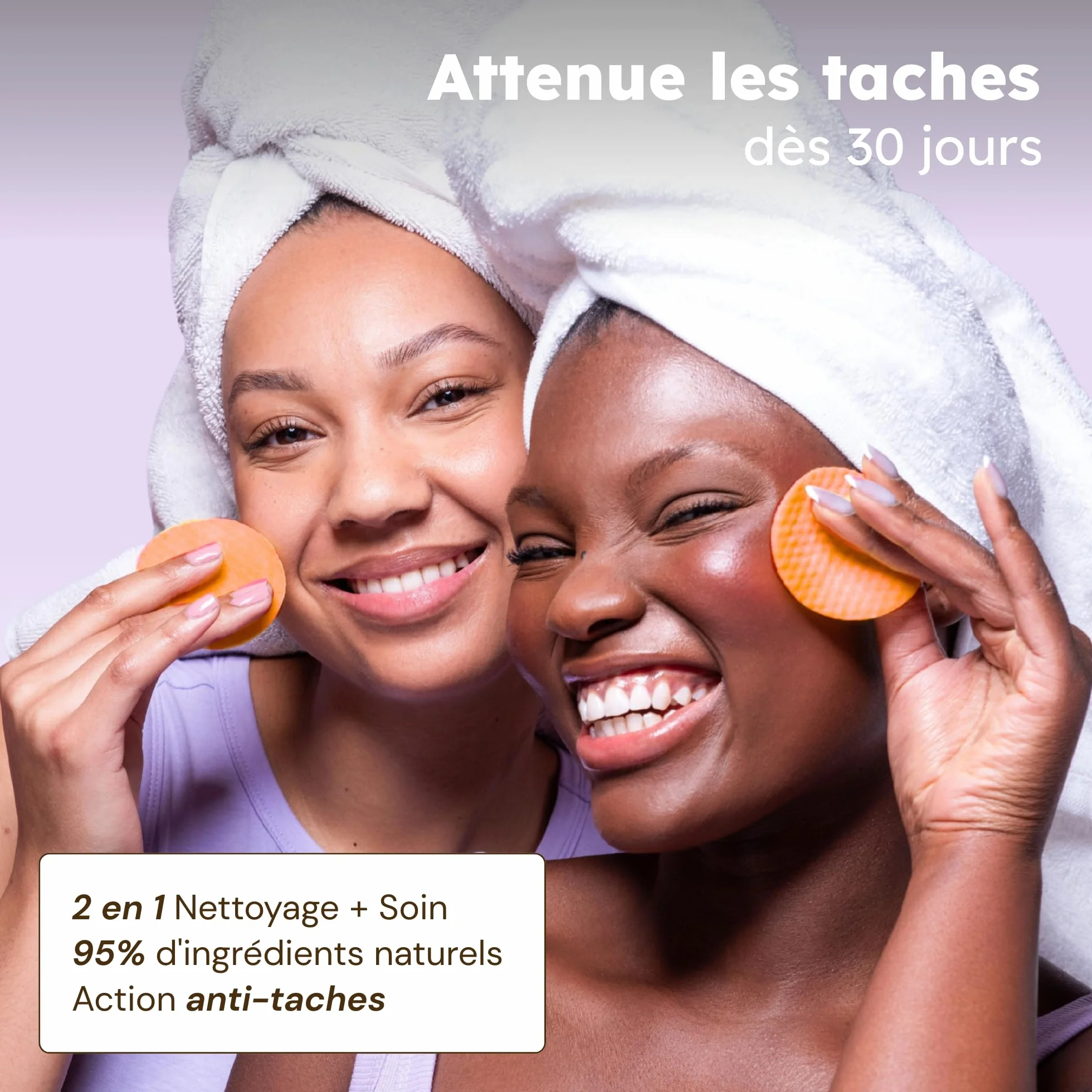 Cotons anti-imperfections visage & corps Curcuma Vitamine C Niacinamide 30 cotons
