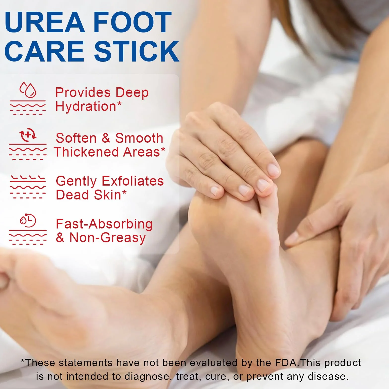 Crème pour pieds à 60% urée et 2% acide salicylique, barre réparatrice talons fissurés, hydratante mains coudes