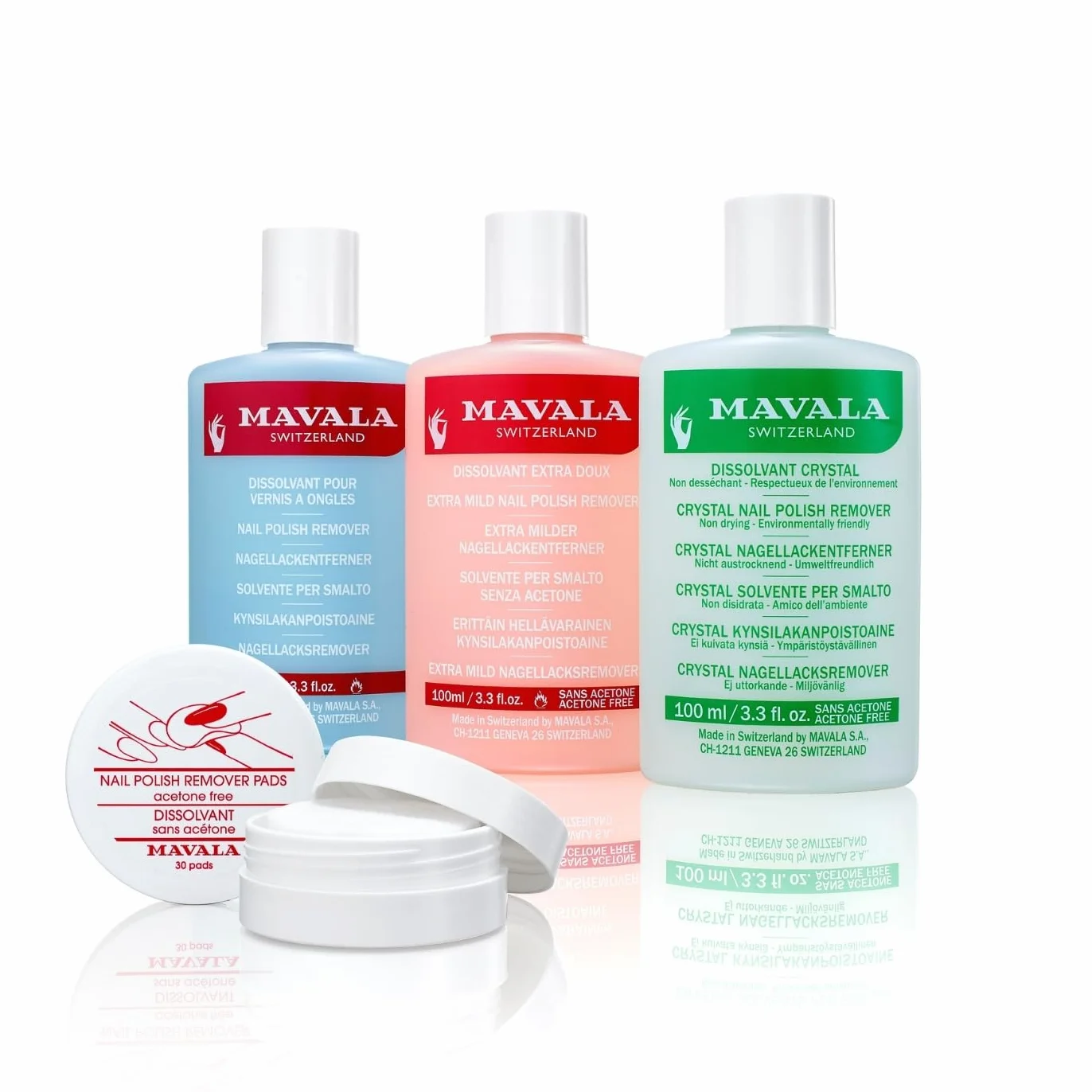 Mavala Boîte de 30 Disques Dissolvants Sans Acétone pour Vernis à Ongles