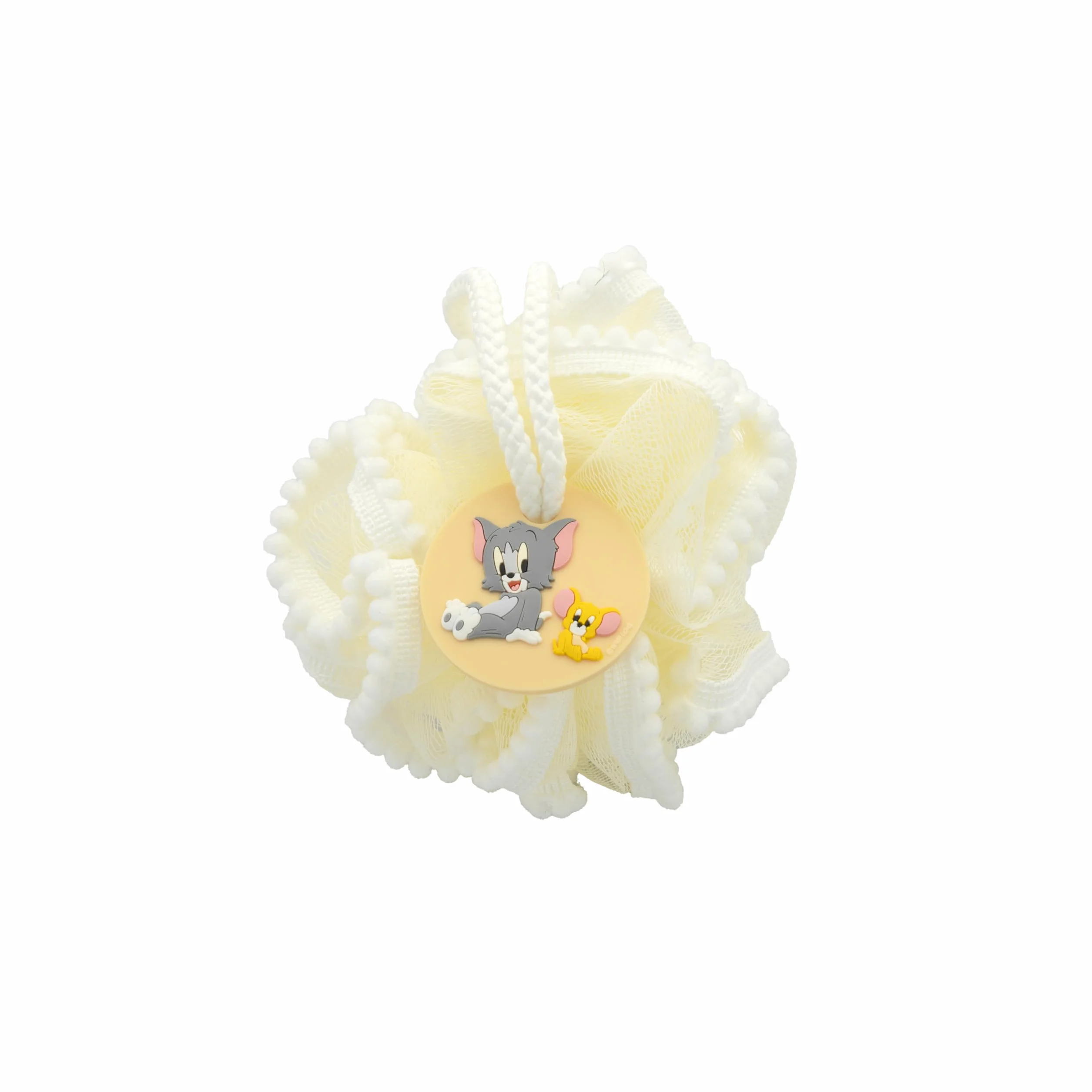 Looney Tunes Tom & Jerry Fleur de Douche Bébé Éponge Douce Lavable Multi-Usage Accessoire Bain Officiel Warner Bros