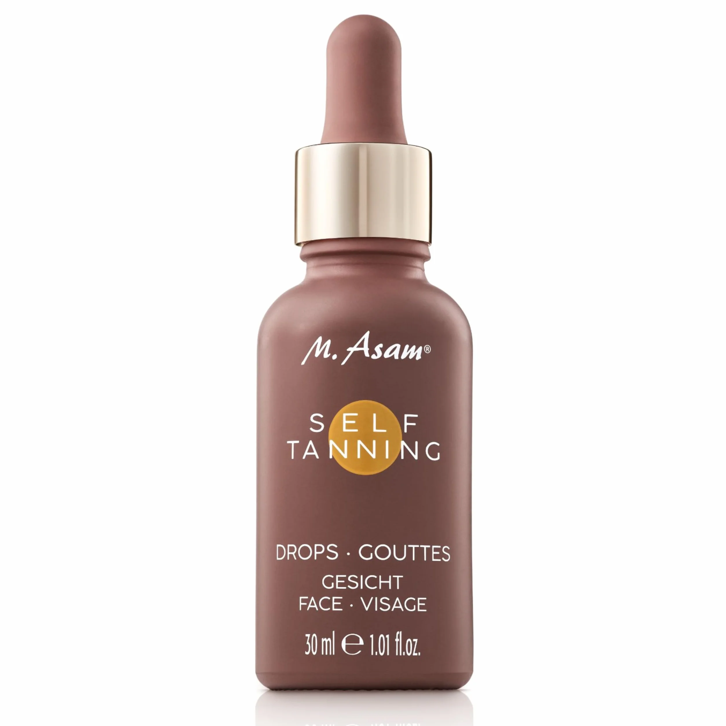 M. Asam SUN Self Tanning Drops (30 ml) - Autobronzant Liquide Concentré À Mélanger Avec La Crème Visage, Intensité De Bronzage Ajustable & Résultat Homogène Sans Traces Après Quelques Heures