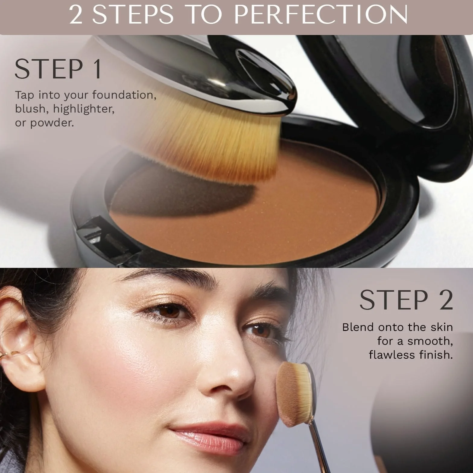 Artis Elite Pinceau ovale 6 - Miroir, 1 pinceau de maquillage.