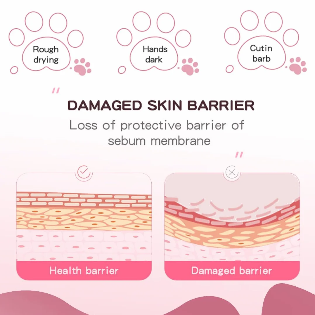 GXGM Masque Mains Chat Hydratation Intense Niacinamide Lait de Chèvre Éclaircit Uniformise Teint Soins Mains Séches Gercées