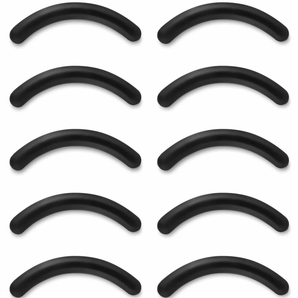 Pads De Rechange En Caoutchouc Pour Recourbe-Cils Universel, 50 Pièces Recharge Recourbe Cils, Accessoires Maquillage avec Boîte de Rangement (Noir)