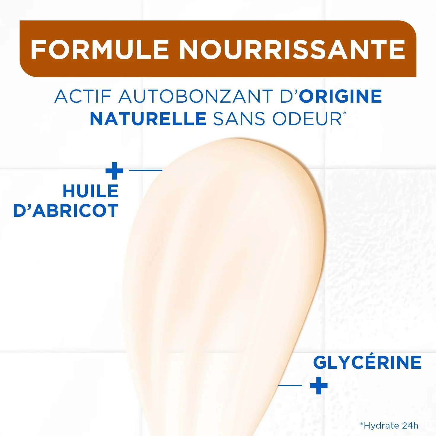MIXA Autobronzant Lait Corps Nourrissant Effet Soleil Progressif 24H Nutrition Beurre de Karité Huile d’Abricot 250ml