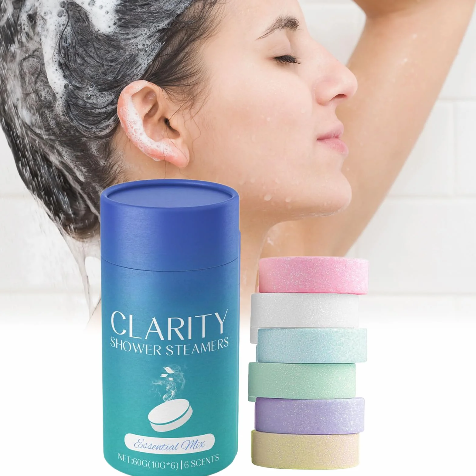 Bombes de Douche d'Aromathérapie Lot de 6 Soins Spa Relaxation